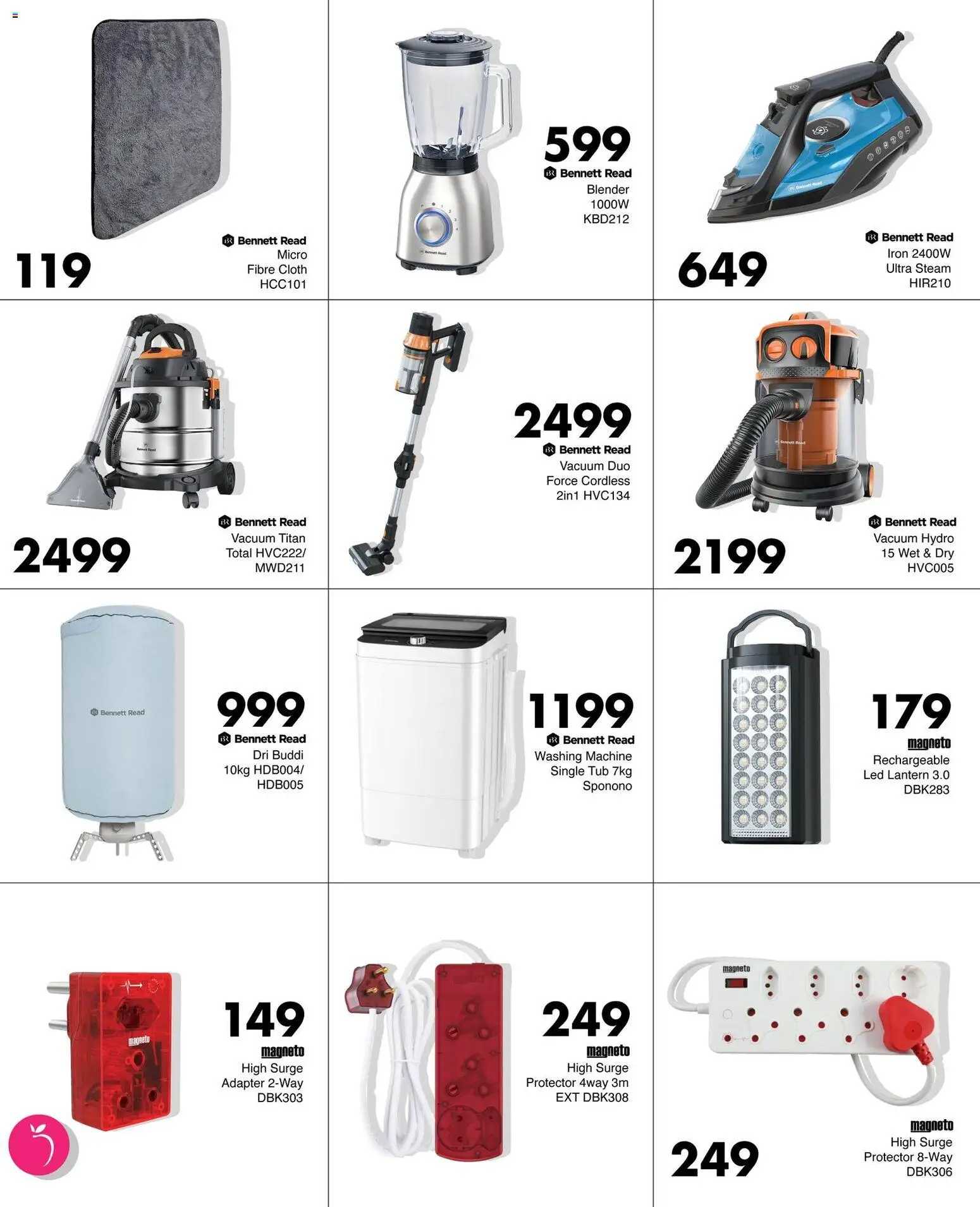 New Save catalogue – valid from 23.04.2026 | Page: 5 | Products: Lantern, Iron, Surge protector, Blender