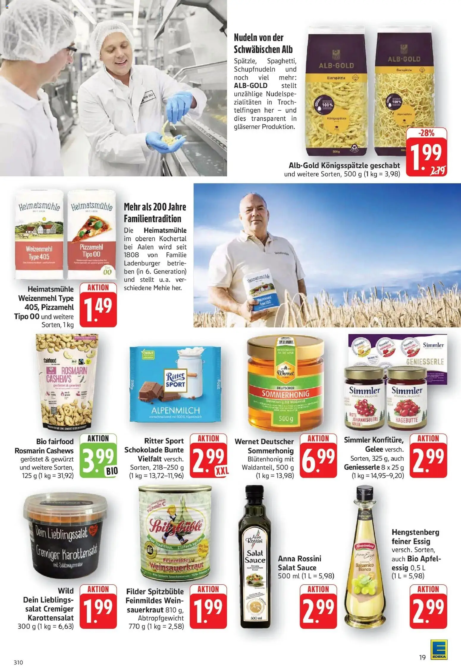 Edeka Prospekt Göppingen (ab 14.09.2026) » Angebote Online | Seite: 19 | Produkte: Mühle, Balsamico, Essig, Ritter sport