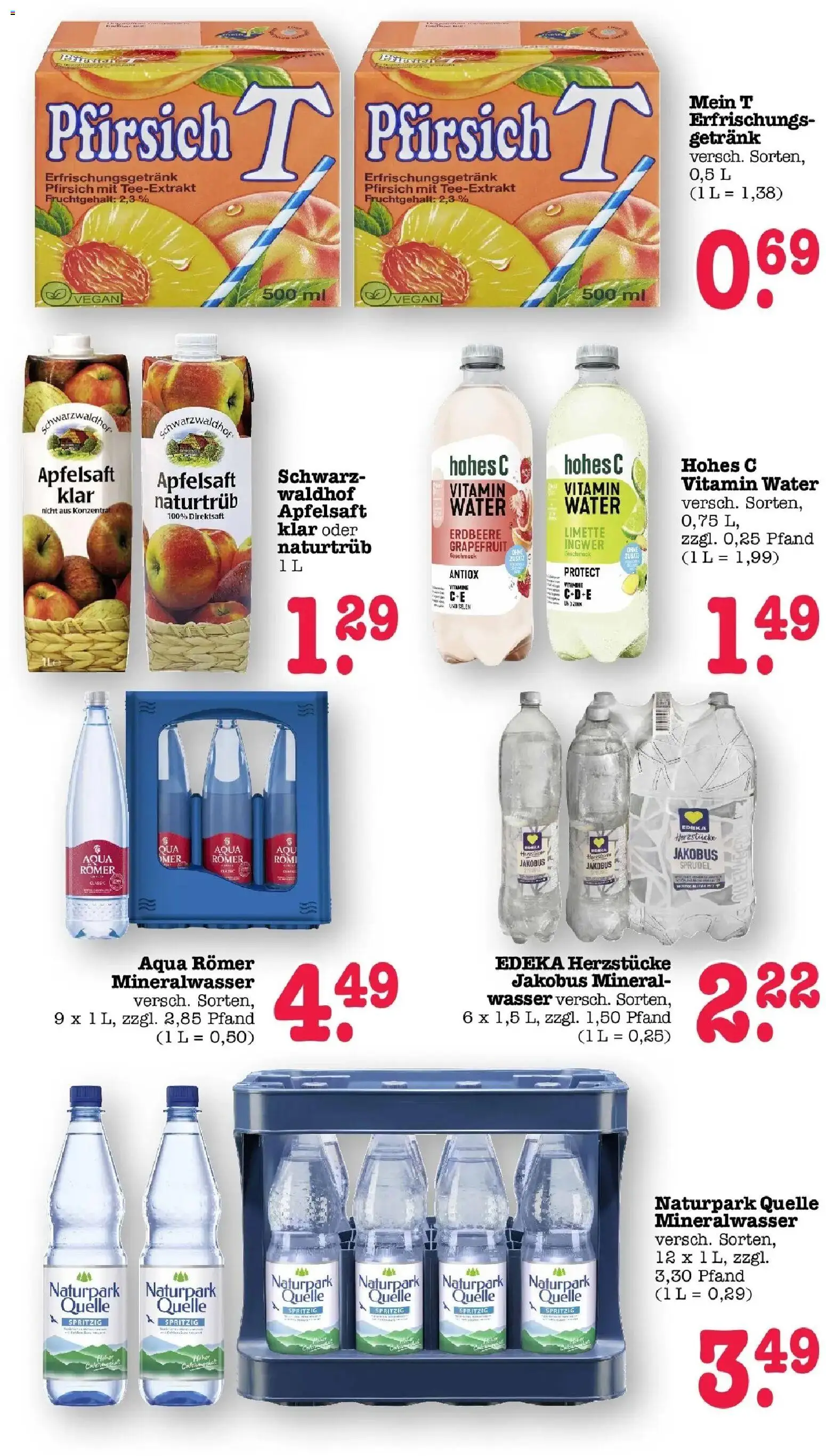 Edeka Prospekt Karlsruhe (ab 17.08.2026) » Angebote Online | Seite: 46 | Produkte: Apfelsaft, Grapefruit, Wasser, Limette