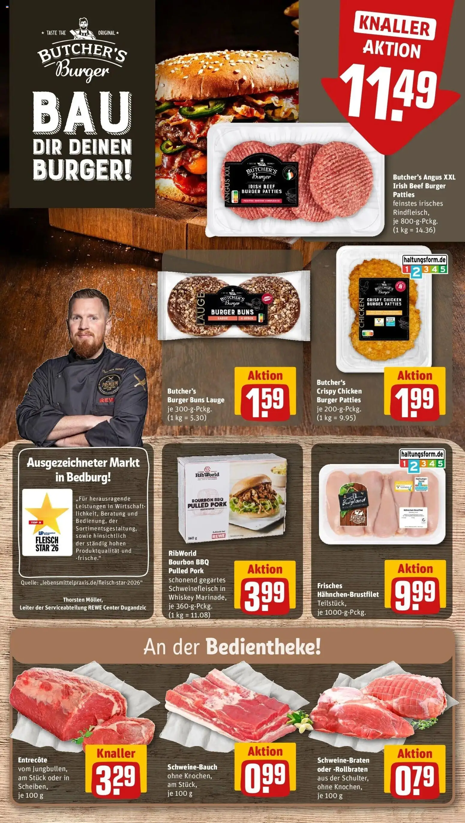 REWE Prospekt ab 05.10.2026 zum Blättern » Angebote | Seite: 10 | Produkte: Top, Rindfleisch, Bourbon, Whiskey