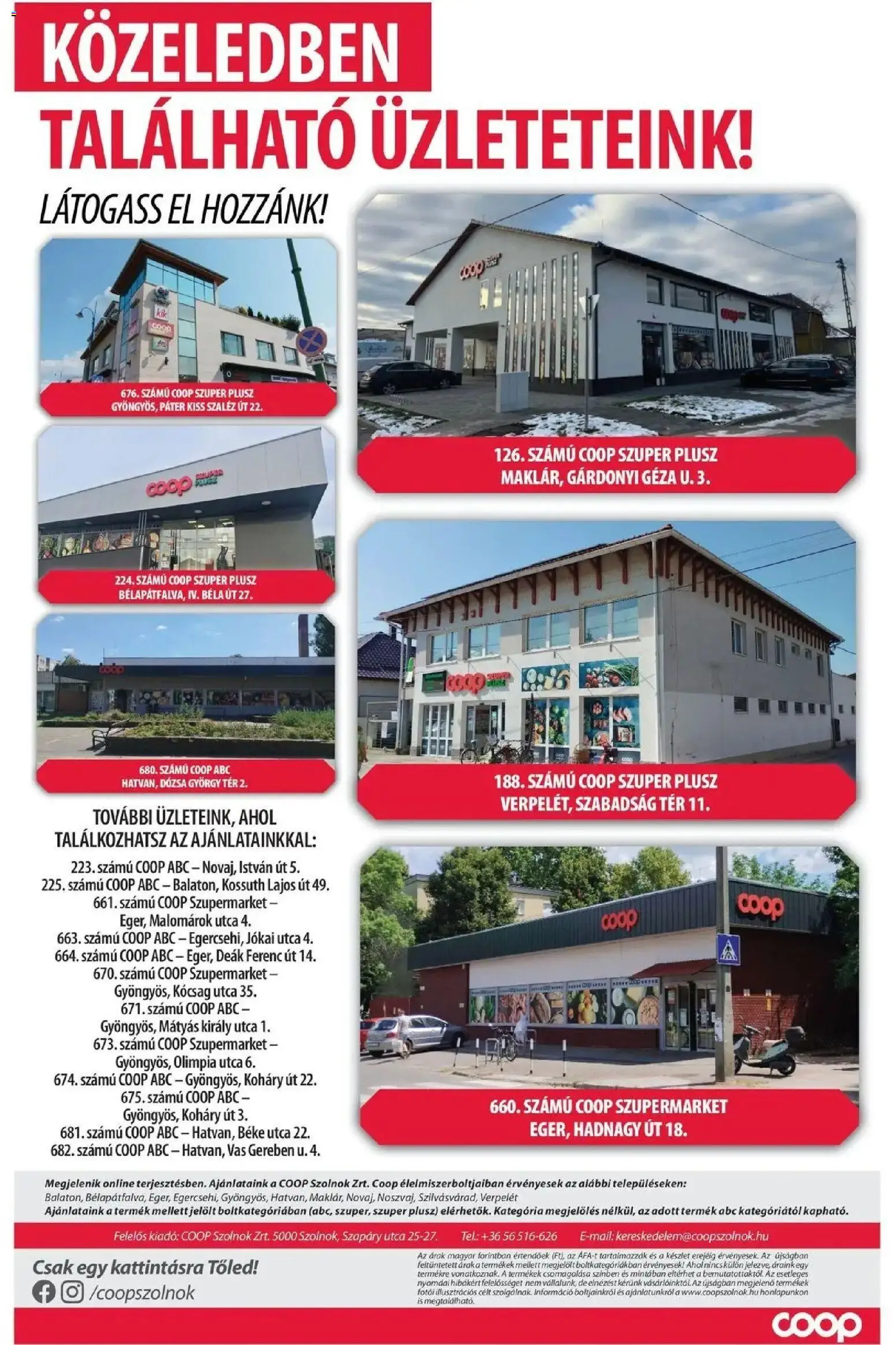 COOP Szolnok akciós ujság - amely érvényes a következő dátumtól: 2026.10.22. | Oldal: 8 | Termékek: Vas
