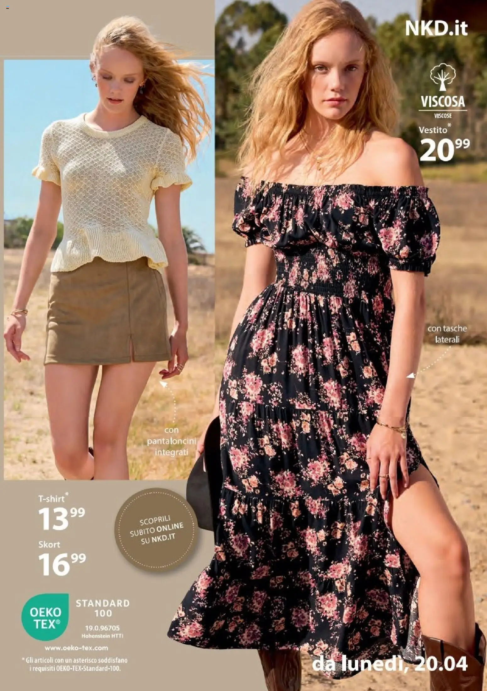 Volantino NKD del 20.04.2026 | Pagina: 3 | Prodotti: Pantaloncini, Vestito
