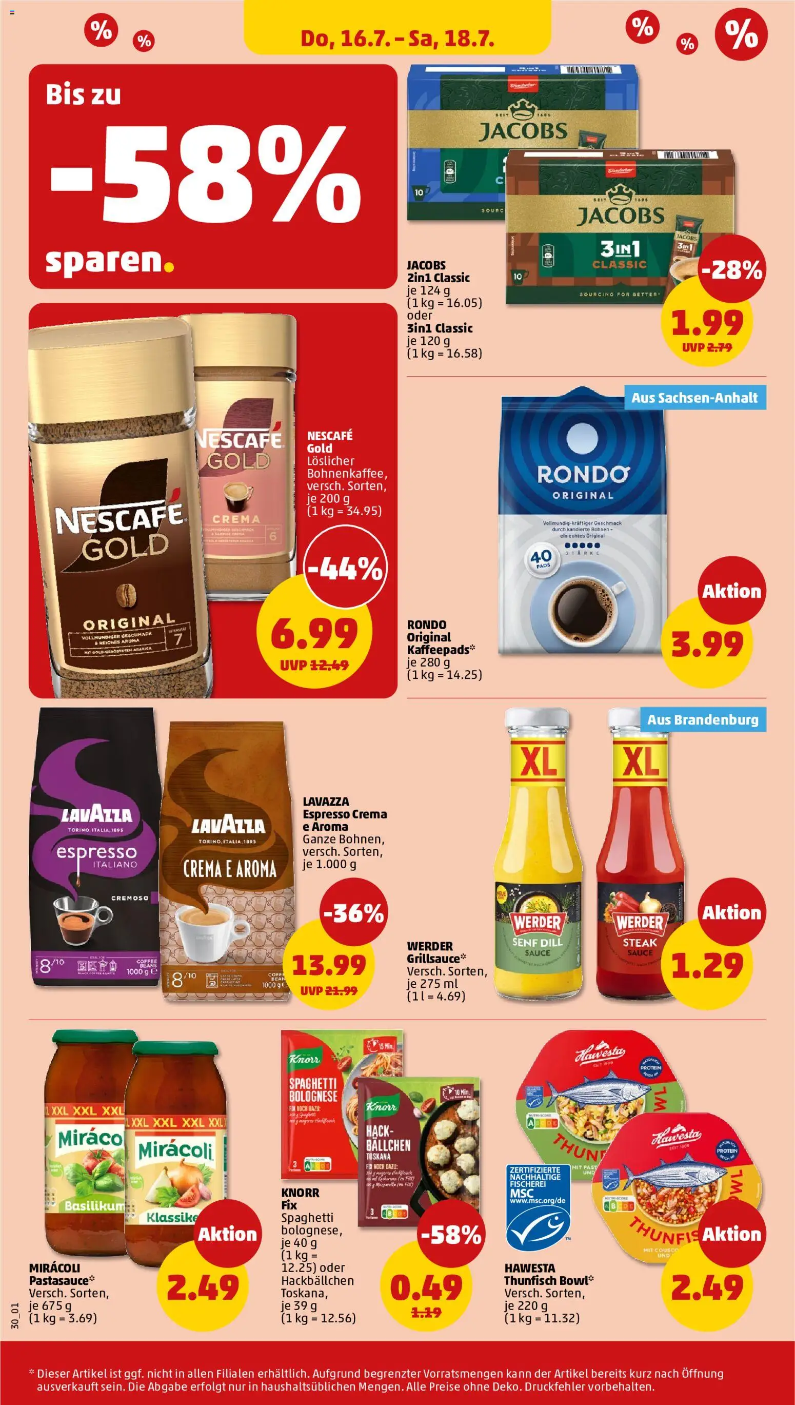 Penny Prospekt – gültig ab 13.07.2026 | Seite: 34 | Produkte: Knorr fix, Thunfisch, Knorr, Dill