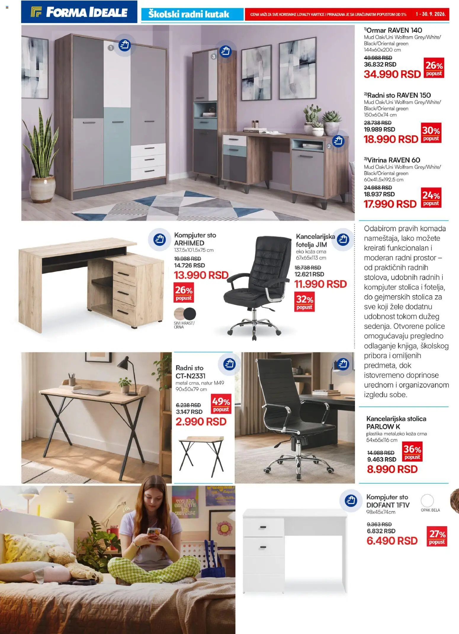 Forma Ideale katalog - važi od 01.09.2026 | Strana: 2 | Proizvode: Fotelja, Sto, Kompjuter, Kancelarijska stolica