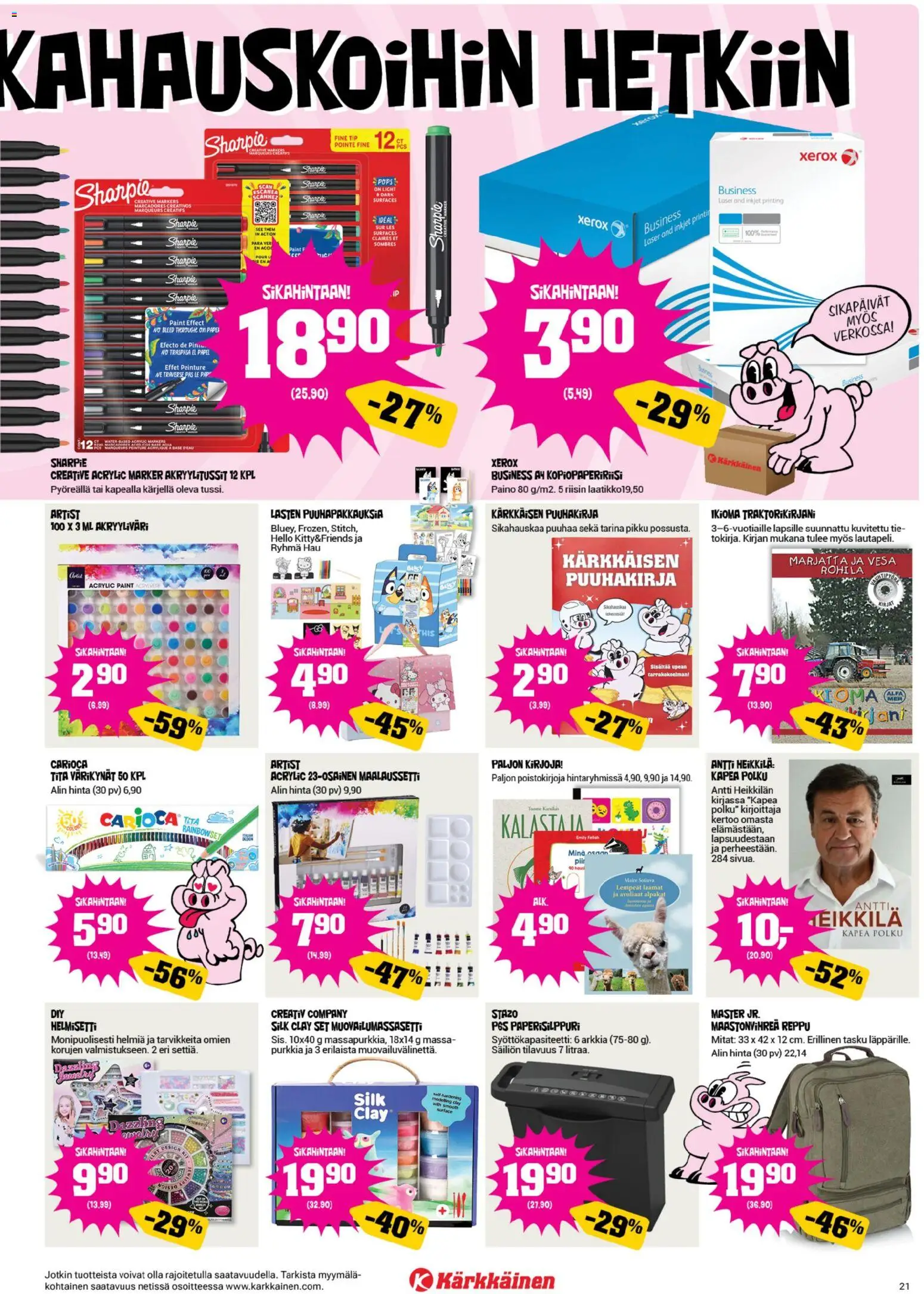 Kärkkäinen tarjoukset – voimassa 30/09/2026 alkaen | Sivu: 21 | Tuotteet: Reppu
