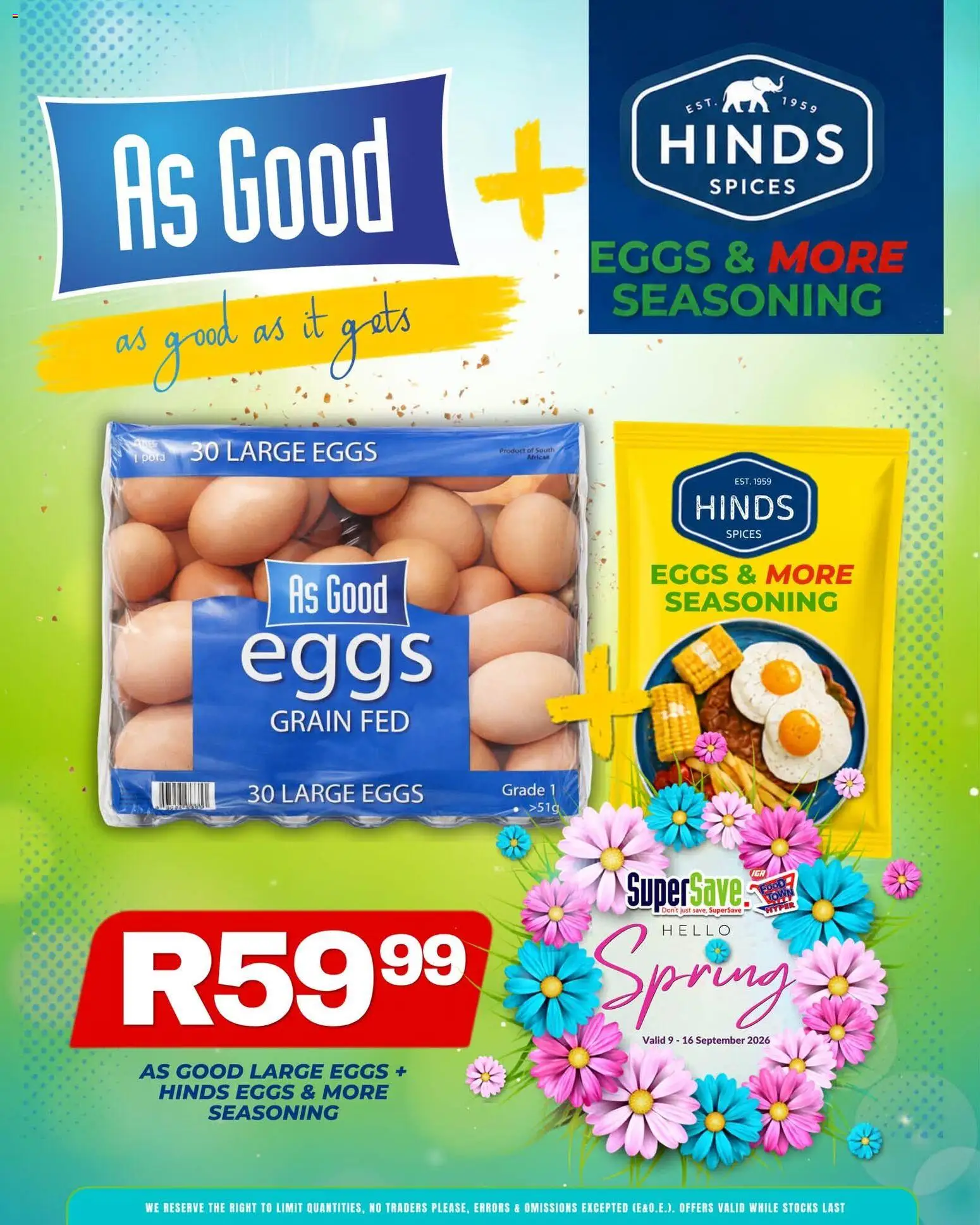 New Super Save catalogue – valid from 09/09/2026 | Page: 11 | Products: Eggs, Seasoning, Spices