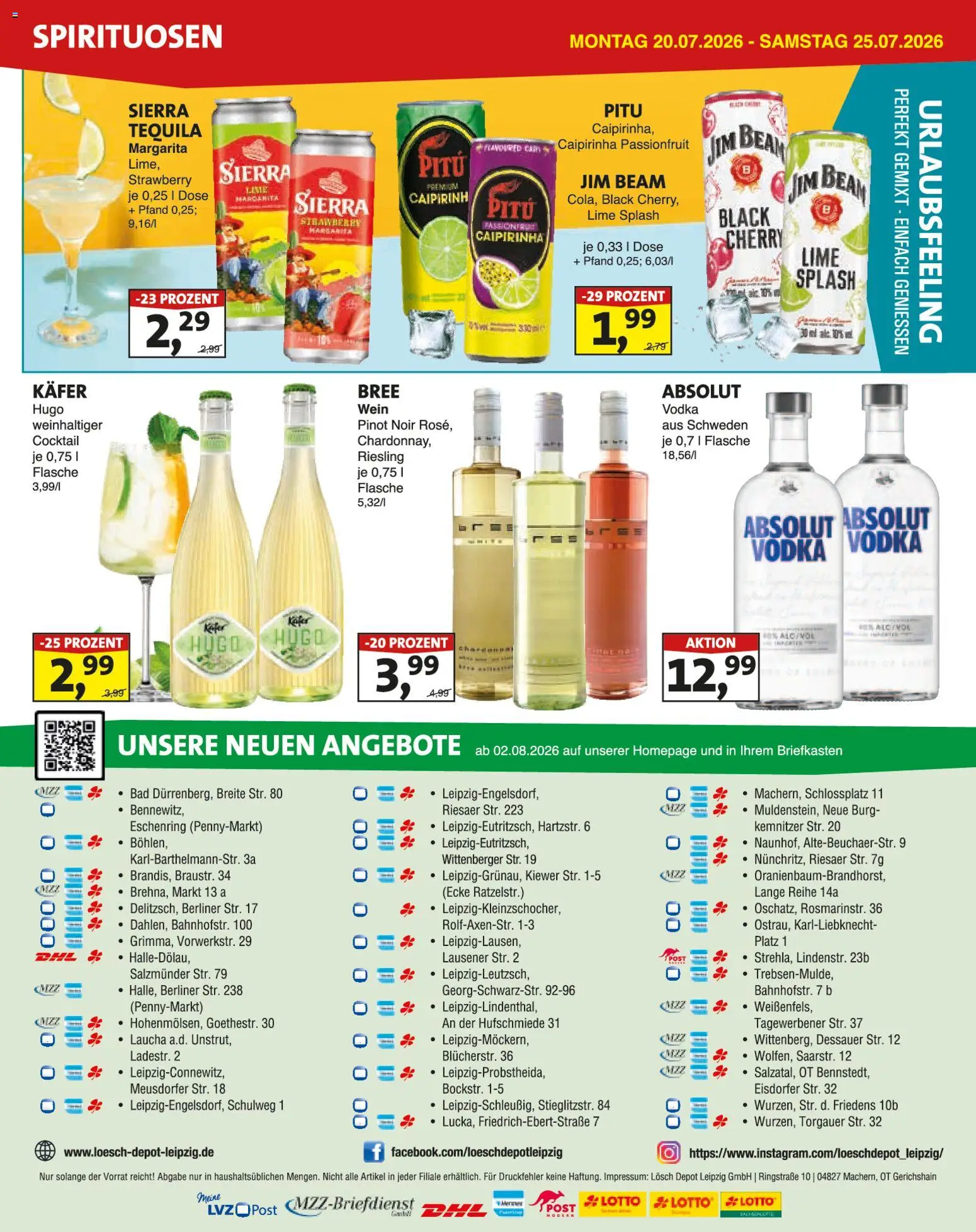 Lösch Depot Prospekt – gültig ab 20.07.2026 | Seite: 4 | Produkte: Bree, Wein, Vodka, Hugo