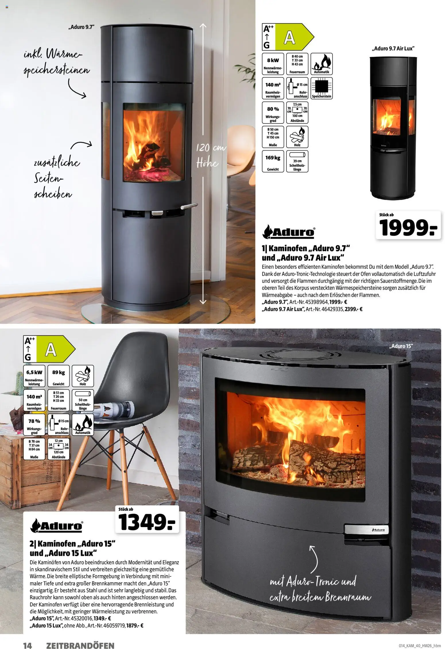 Hagebau Kaminofen & Zubehör – gültig ab 29.06.2026 | Seite: 14 | Produkte: Ofen, Gewicht, Kaminofen