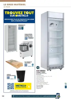 METRO - Prévisualisation de METRO - Boulangers Pâtissiers valide à partir de 30.04.2026 | Page: 142 | Produits: Vitrine, Sac, Réfrigérateur, Porte