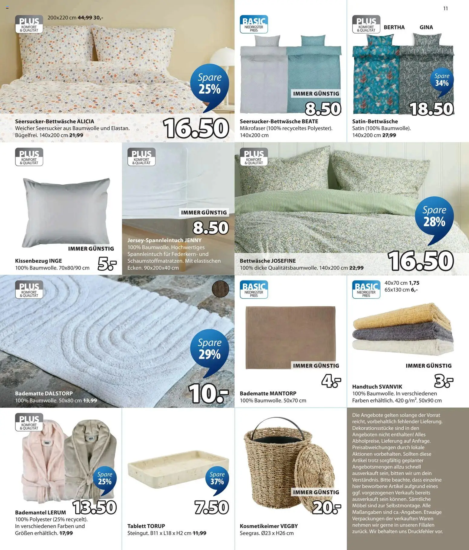 JYSK Prospekt aktuell gültig ab 18.08.2026 | Seite: 11 | Produkte: Bademantel