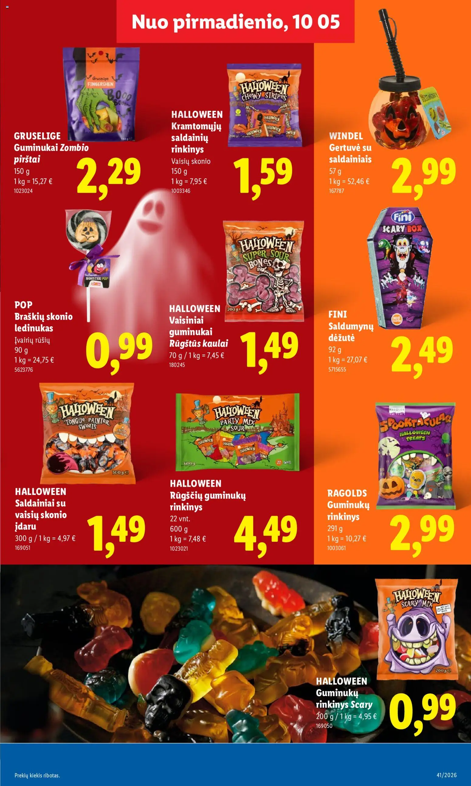 LIDL akcijos nuo 2026.10.05 | Puslapis: 25 | Prekių: Guminukai, Saldainiai