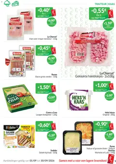 Ranou Bacon grote sneden - 120g, Bacon grote sneden - Voorbeeld van een folder van Intermarché, geldig van 01/09/2026 | Pagina: 5 | Producten: Salade, Kip, Kaart, Wortelen