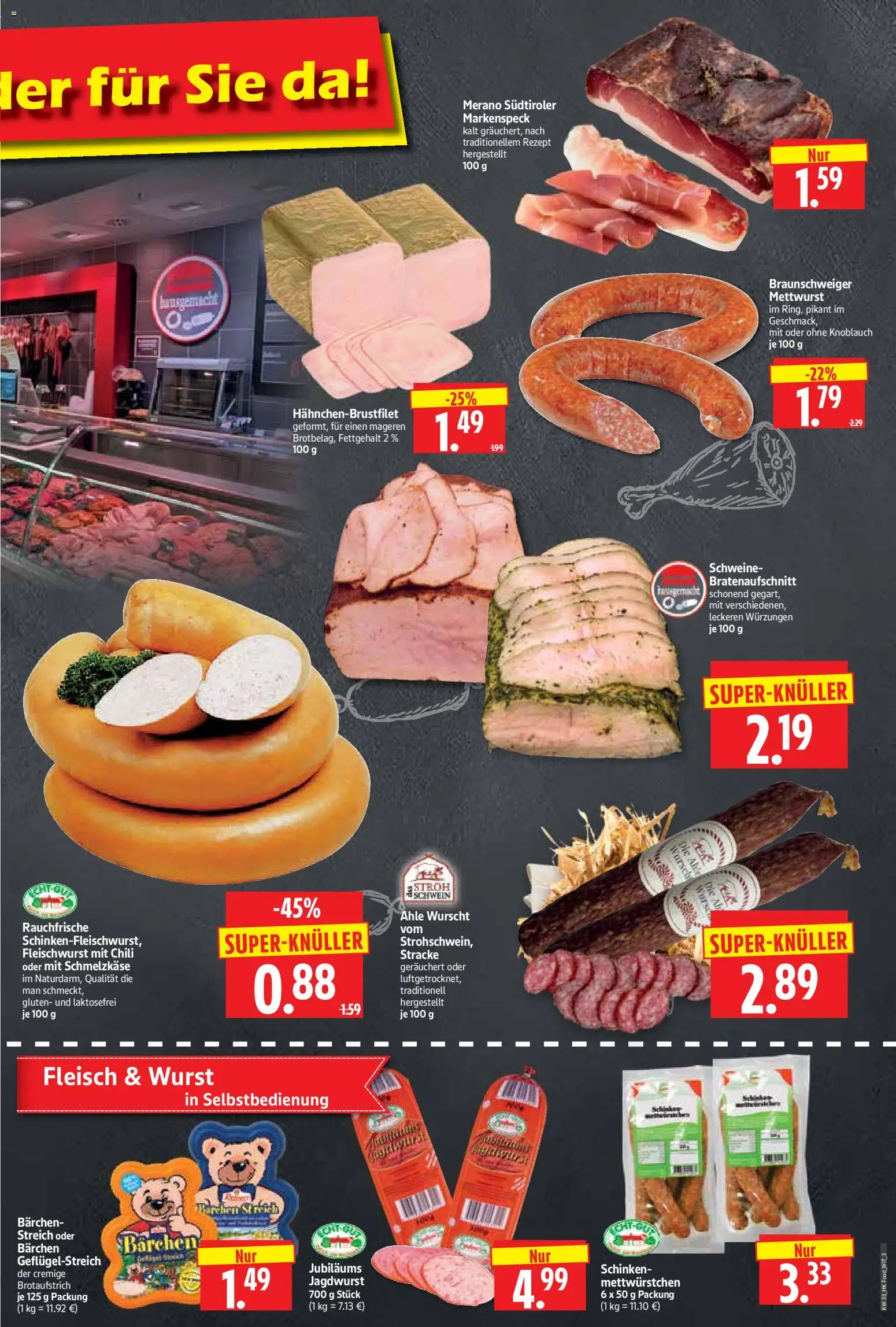HERKULES Prospekt – gültig ab 10.08.2026 | Seite: 3 | Produkte: Wurst, Knoblauch, Chili, Schinken