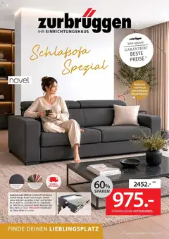 Zurbrüggen Schlafsofa Spezial ab 10.06.2026 gültig