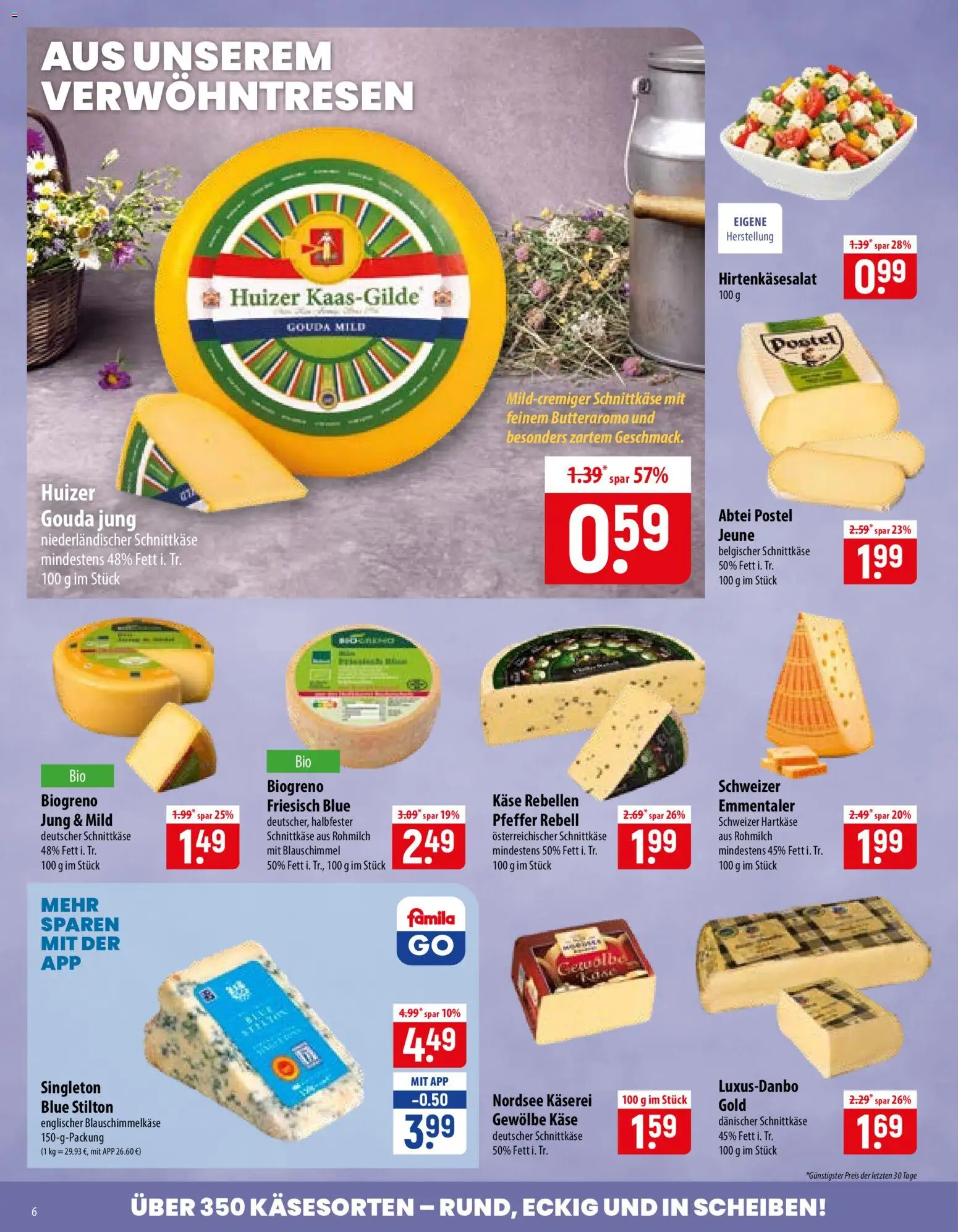 Famila Prospekt – gültig ab 14.09.2026 | Seite: 6 | Produkte: Käse, Gouda, Pfeffer