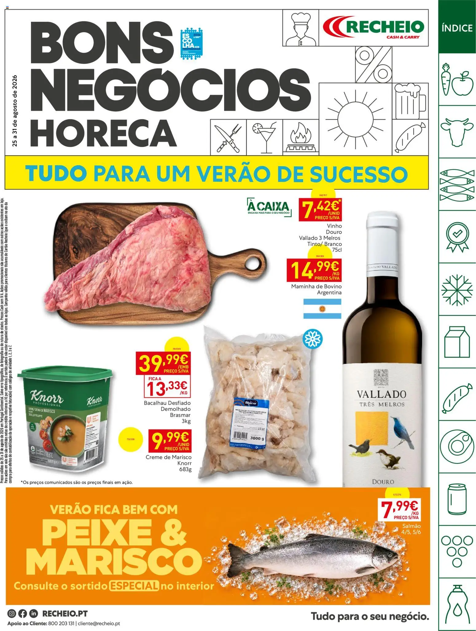 Recheio Horeca │ válido de 25/08/2026 | Página: 1