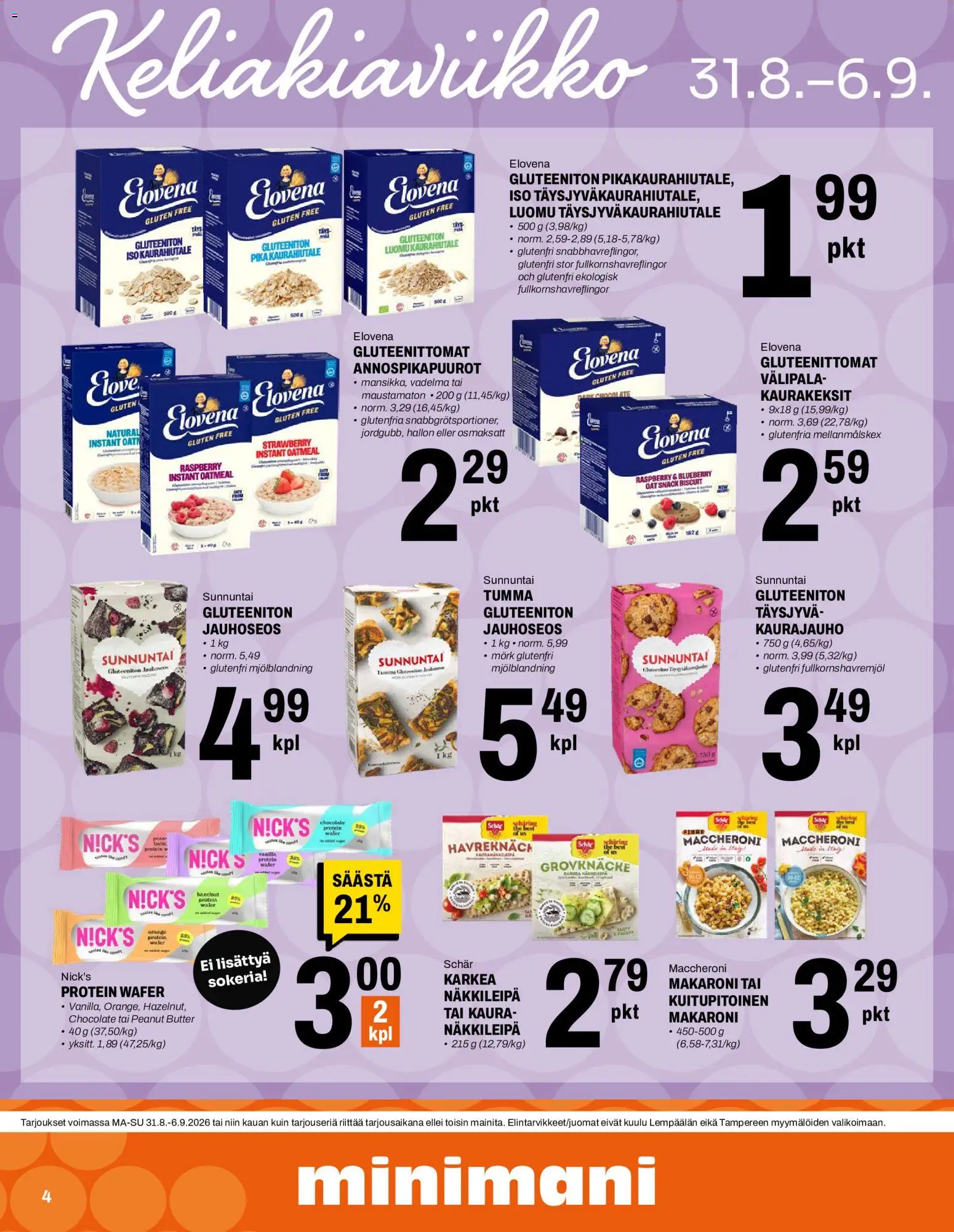 Minimani tarjoukset – voimassa 31/08/2026 alkaen | Sivu: 2