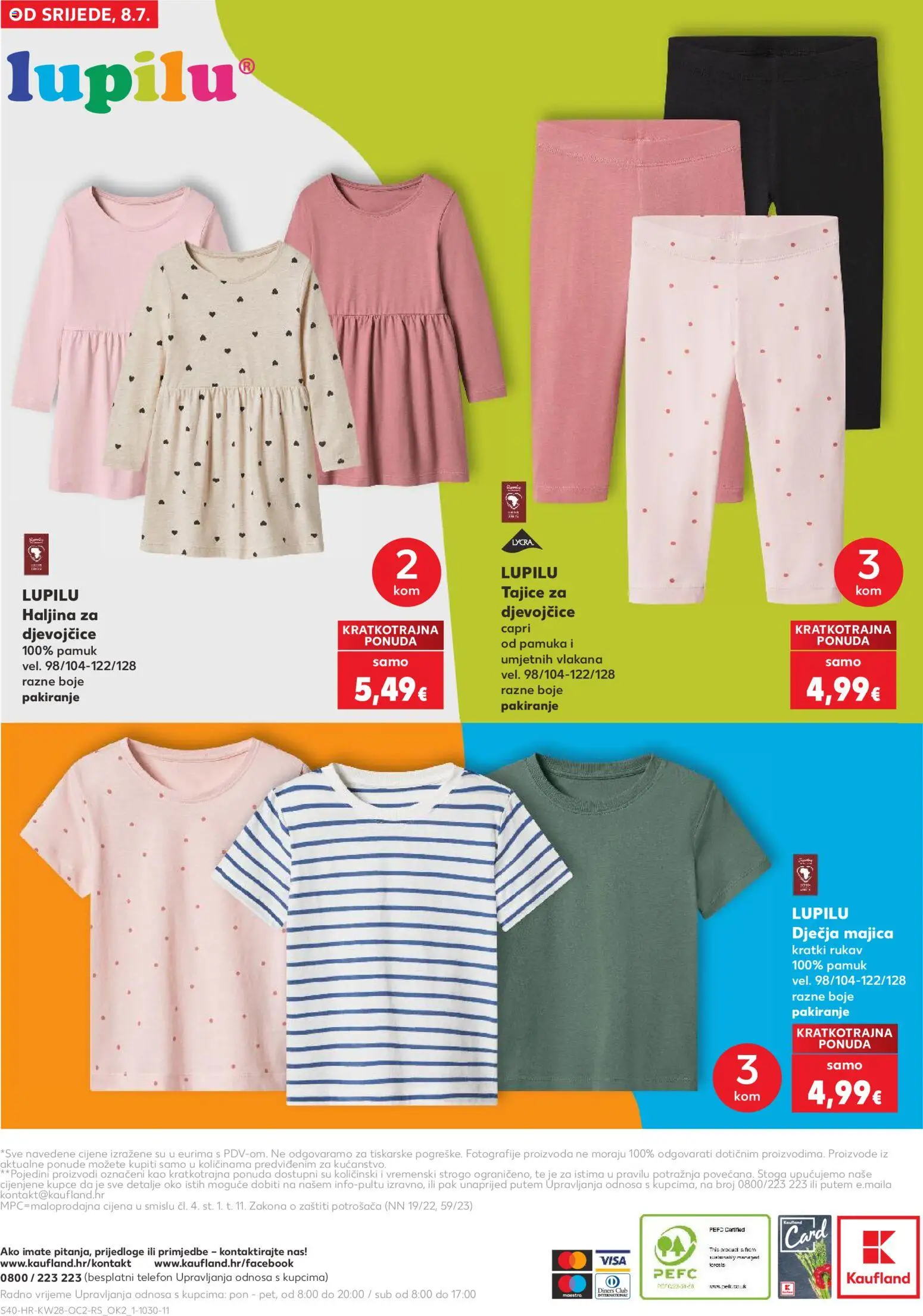 Kaufland katalog | vrijedi od 08.07.2026 | Stranica: 40 | Proizvodi: Majica, Tajice, Haljina, Telefon