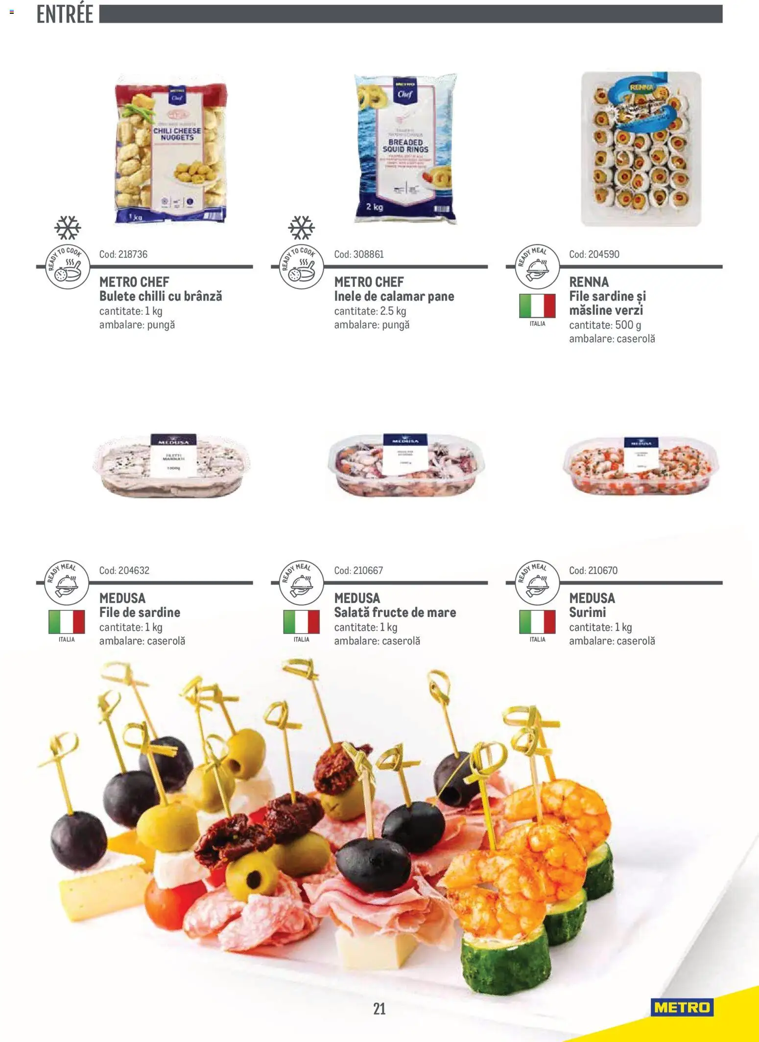 Noul catalog Metro – valabil de la 14.11.2024 | Pagină: 21 | Produse: Pungă, Brânză, Salată, Fructe