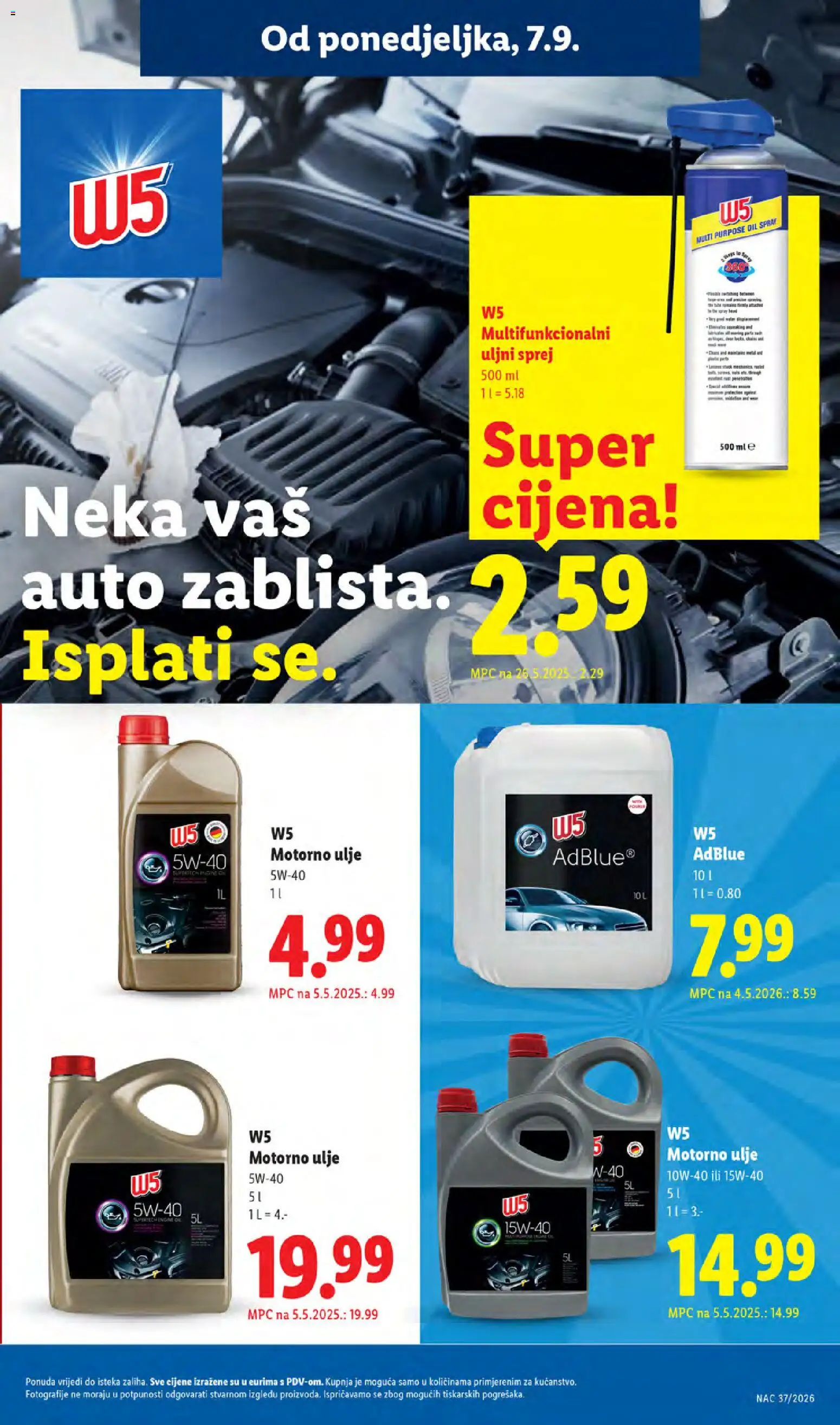 Lidl katalog | vrijedi od 07.09.2026 | Stranica: 27 | Proizvodi: Motorno ulje, Ulje