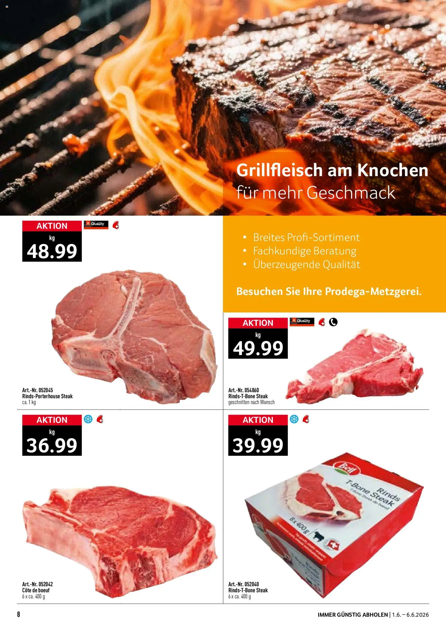 Prodega aktionen – gültig ab 01.06.2026 | Seite: 8 | Produkte: Grillfleisch