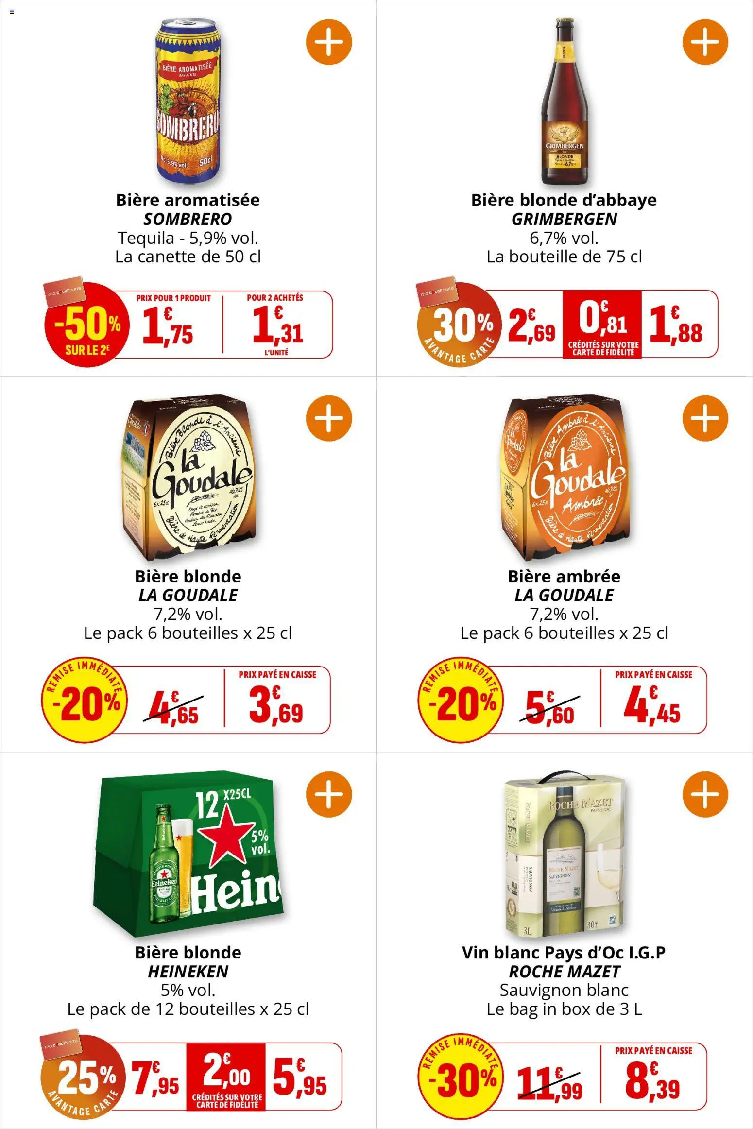 {H1} | Page: 36 | Produits: Bière blonde, Vin blanc, Bouteille, Bière ambrée