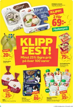 Coop Forum erbjudanden - Förhandsvisning av reklamblad från butik Coop Forum aktuell från 14/09/2026 | Sida: 6 | Produkter: Edamer, Ost, Gouda, Kattmat