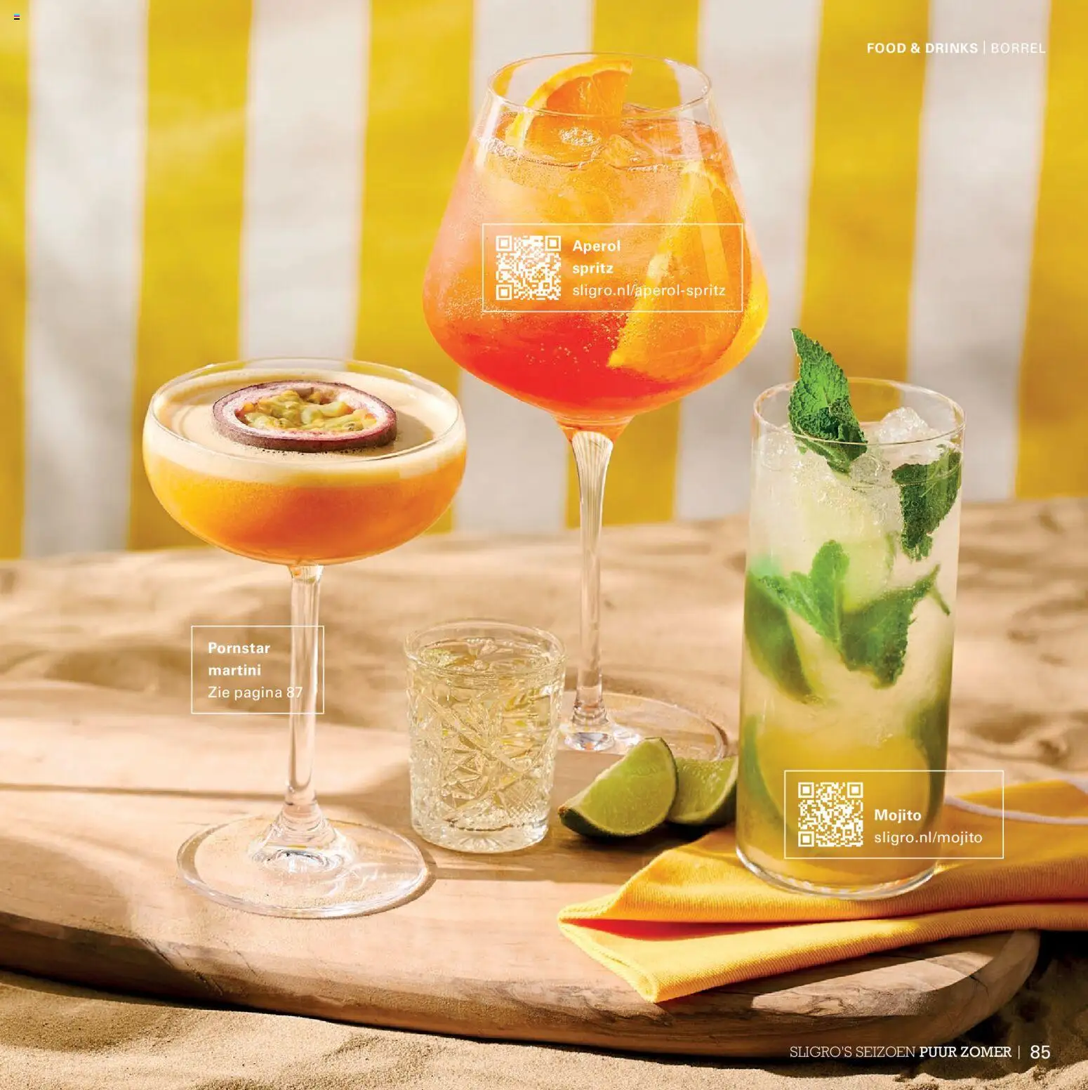 {H1} | Pagina: 85 | Producten: Martini, Aperol, Aperol Spritz