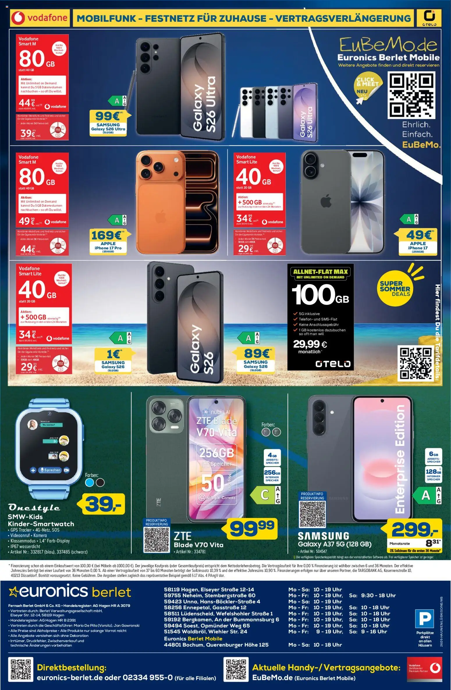 Euronics Prospekt Berlet | 18.06.2026 | Wie erhält man einen begrenzten Rabatt? | Deutschland