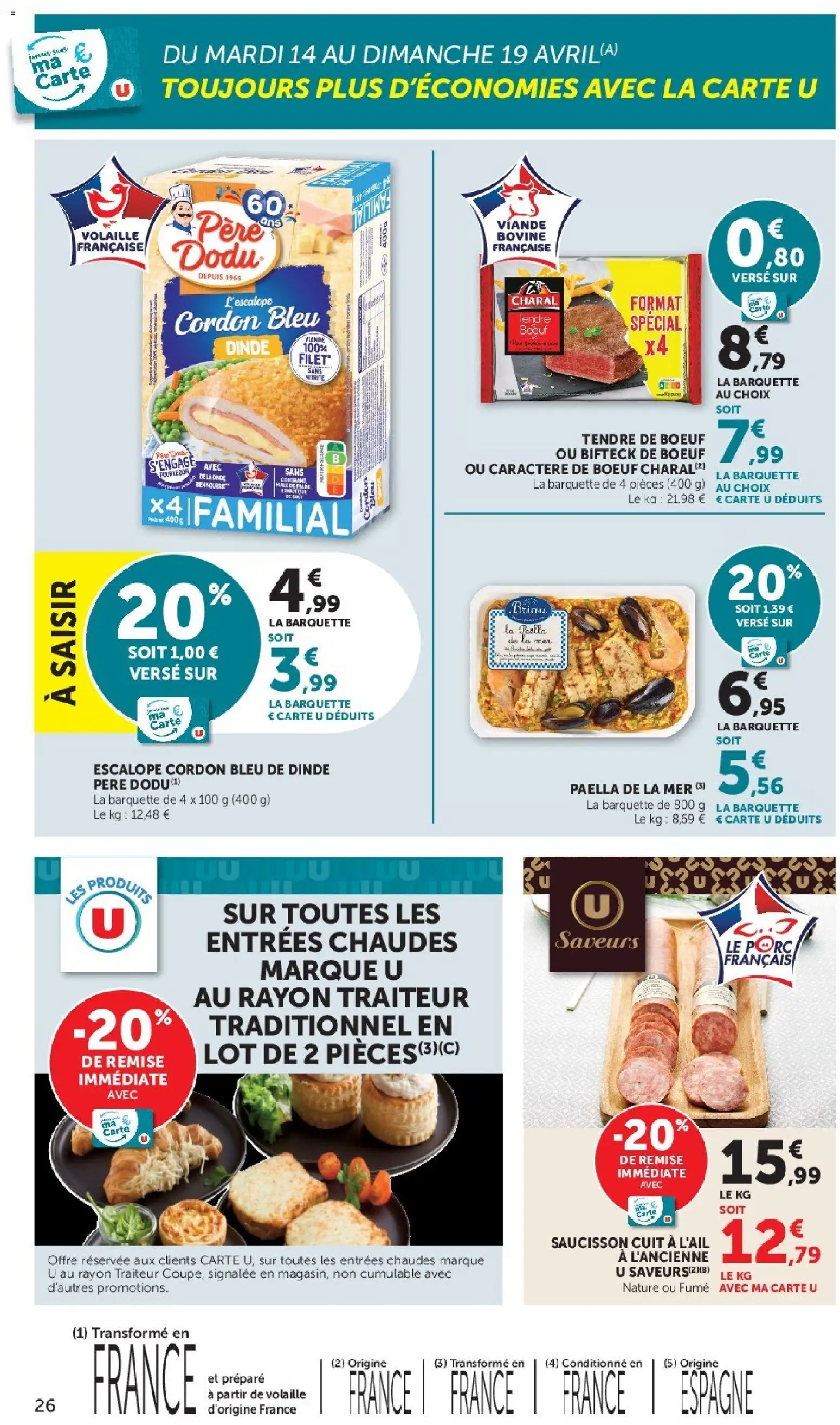 {H1} | Page: 26 | Produits: Volaille, Viande, Porc, Cordon bleu