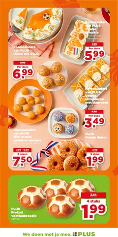 PLUS Pretzel voetbalbroodje, Pretzel voetbalbroodje - Voorbeeld van een folder van Plus, geldig van 17.06.2026 | Pagina: 46 | Producten: Pretzel, Slagroom, Cake, Gebak
