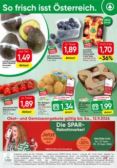 Spar - Flugblatt ab 10.09.2026 gültig | Seite: 24 | Produkte: Avocado, Obst, Äpfel