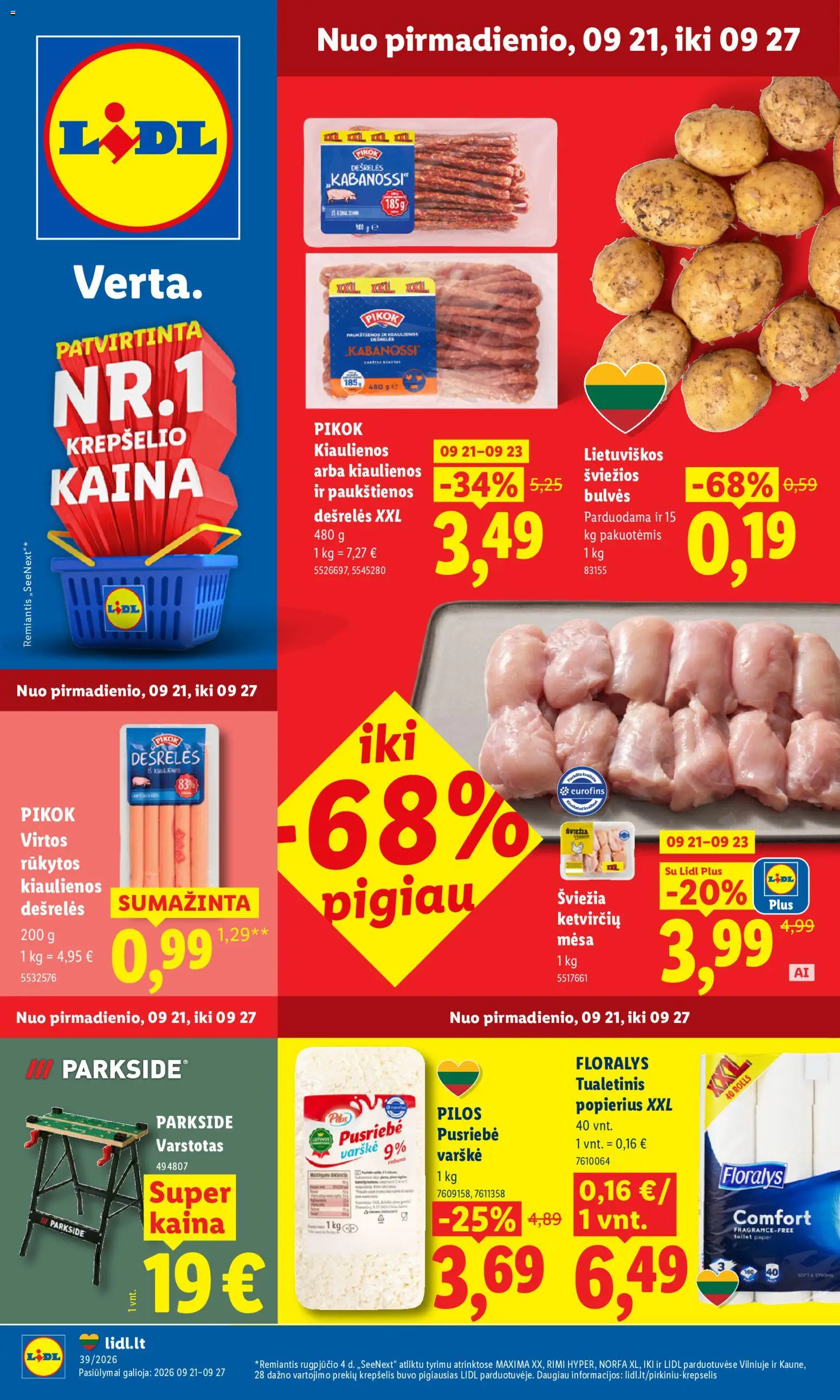 LIDL akcijos nuo 2026.09.21 | Puslapis: 1