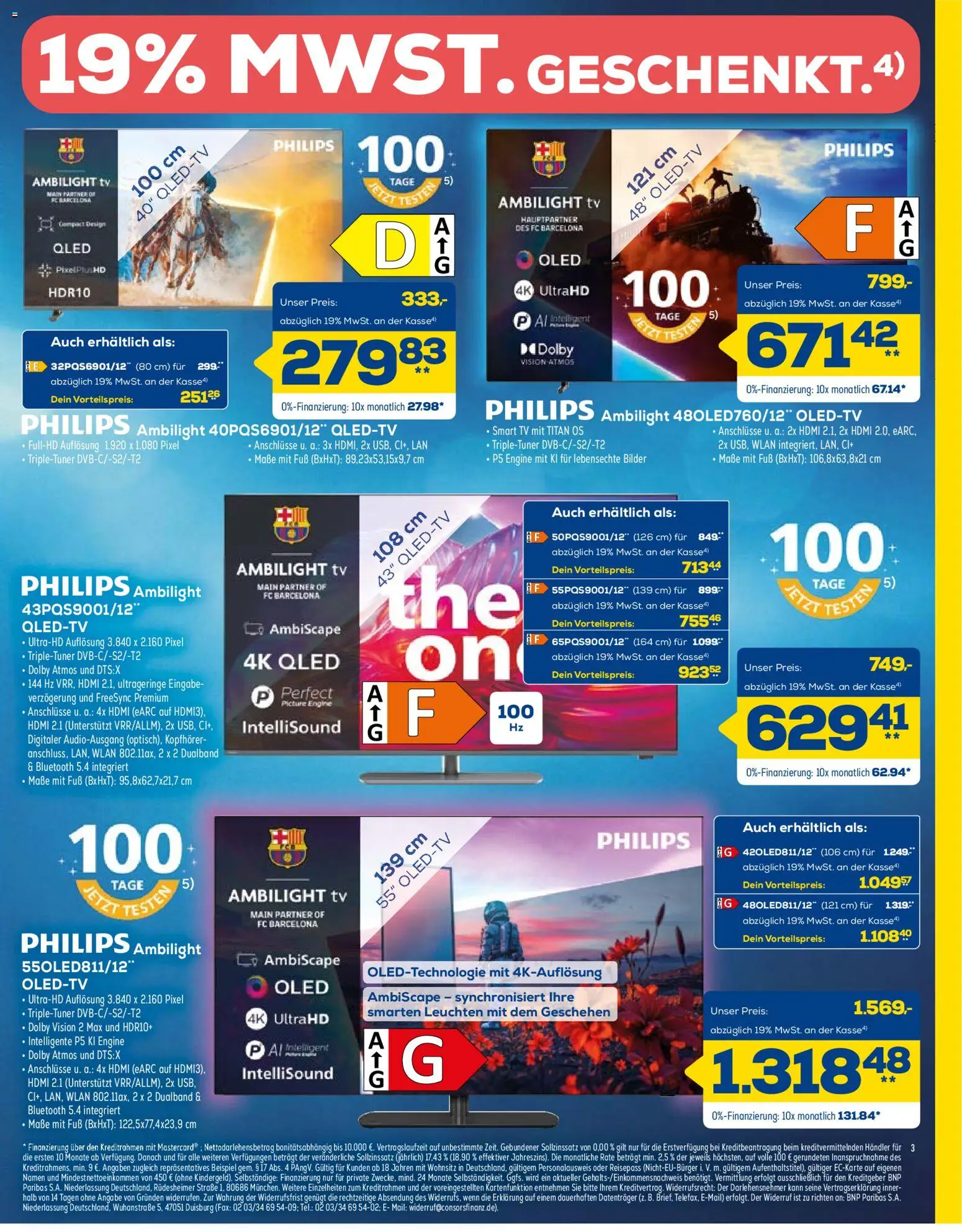 Euronics Prospekt – gültig ab 03.10.2026 | Seite: 3 | Produkte: Philips, Smart TV, TV, Kopfhörer