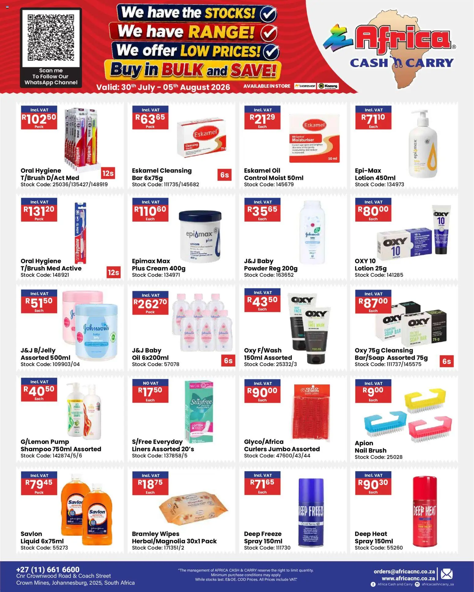 New Africa Cash & Carry catalogue – valid from 30/07/2026 | Page: 75
