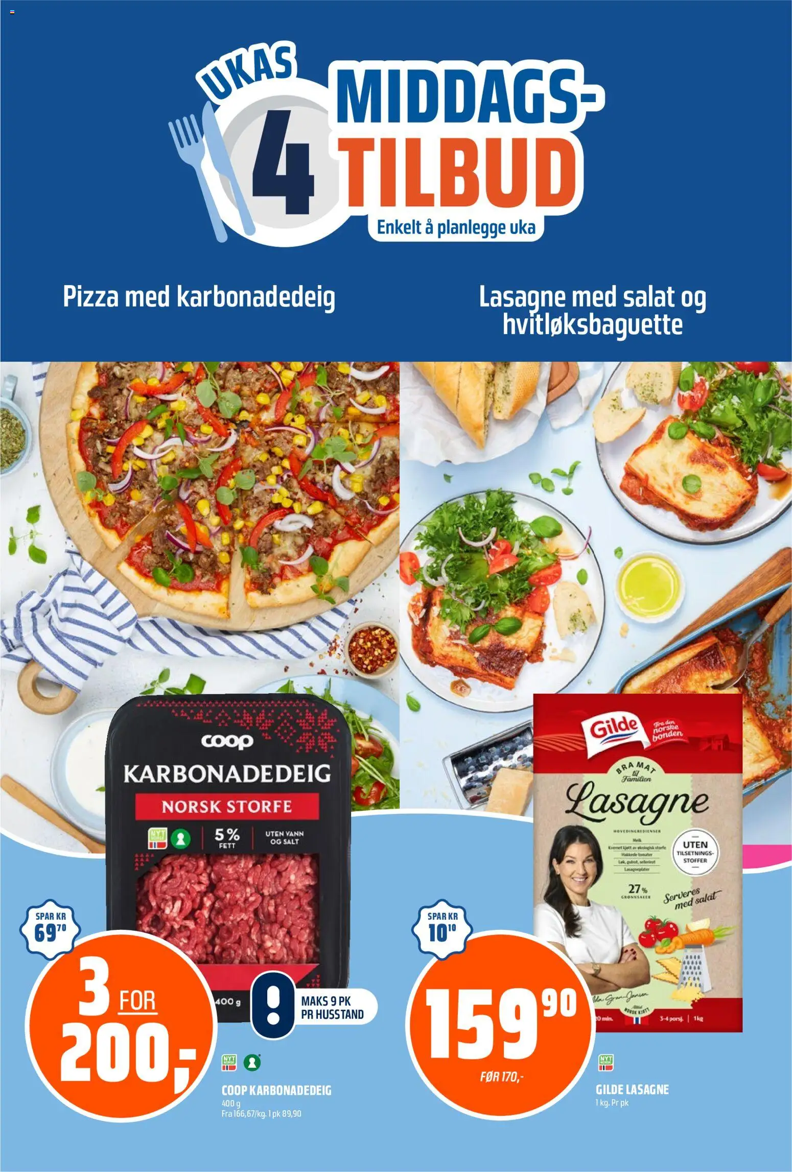 {H1} | Side: 10 | Produkter: Pizza, Hvedemel, Salat, Суміш дитяча