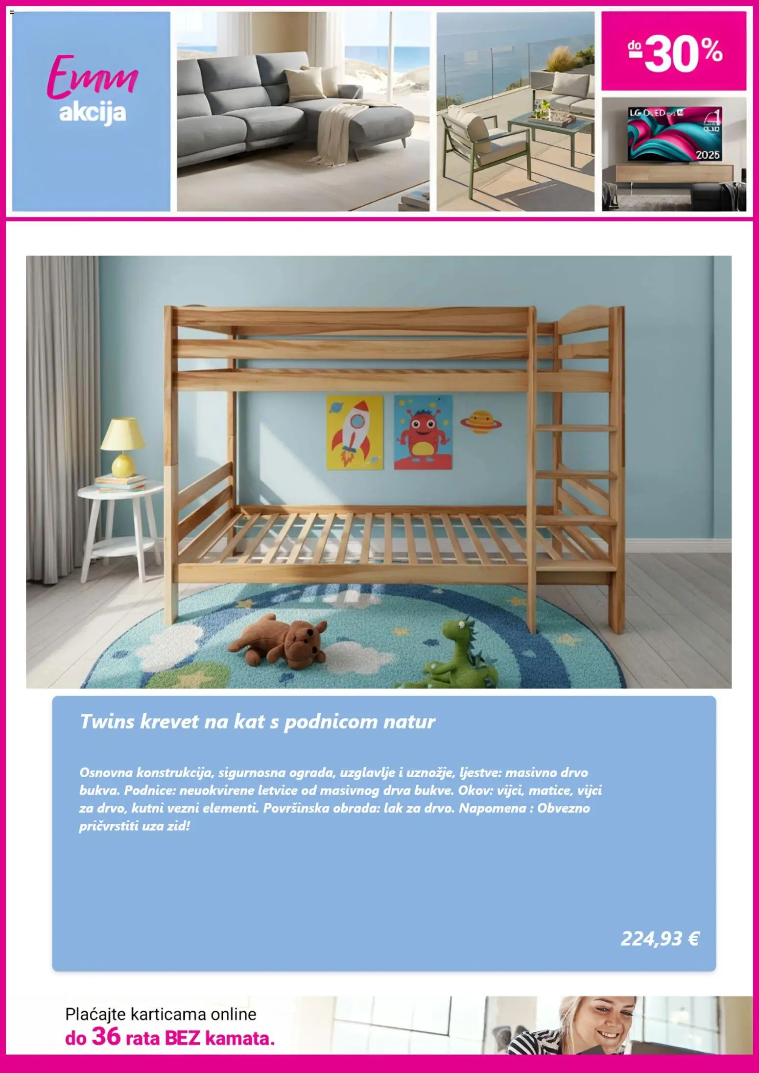 Emmezeta katalog | vrijedi od 24.05.2026 | Stranica: 5 | Proizvodi: Krevet, Ljestve, Podnice