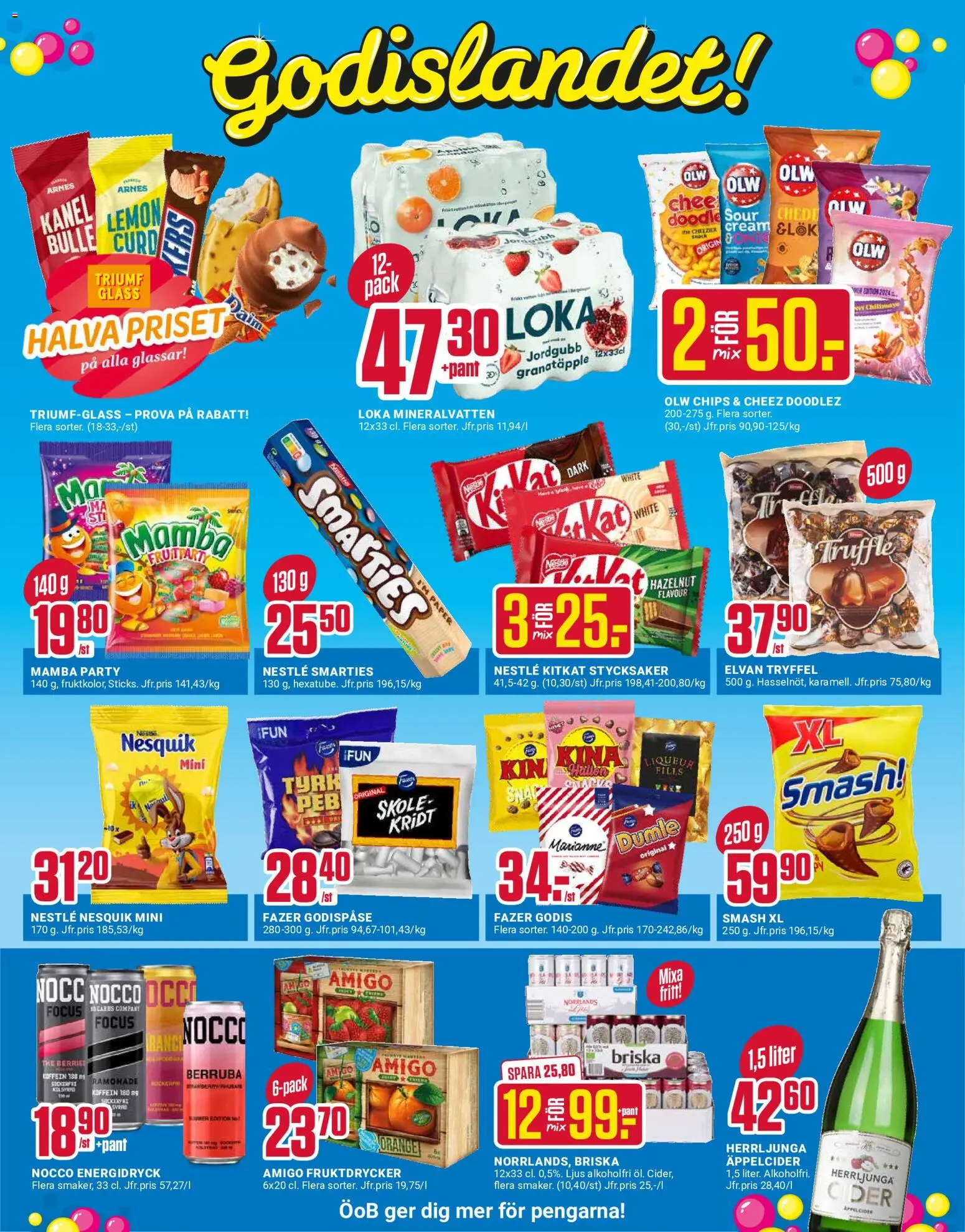 ÖoB reklamblad aktuell från 11.05.2026 | Sida: 2 | Produkter: Loka, Mineralvatten, Cider, Ljus