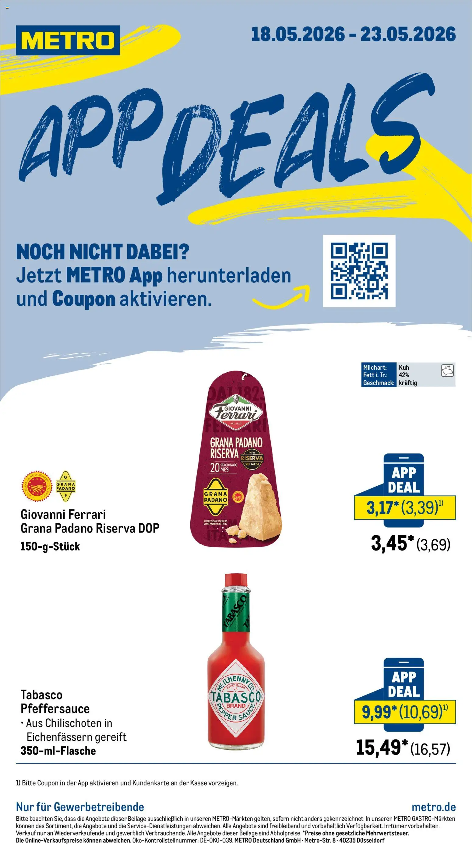 Metro App Deals – gültig ab 18.05.2026 | Seite: 1