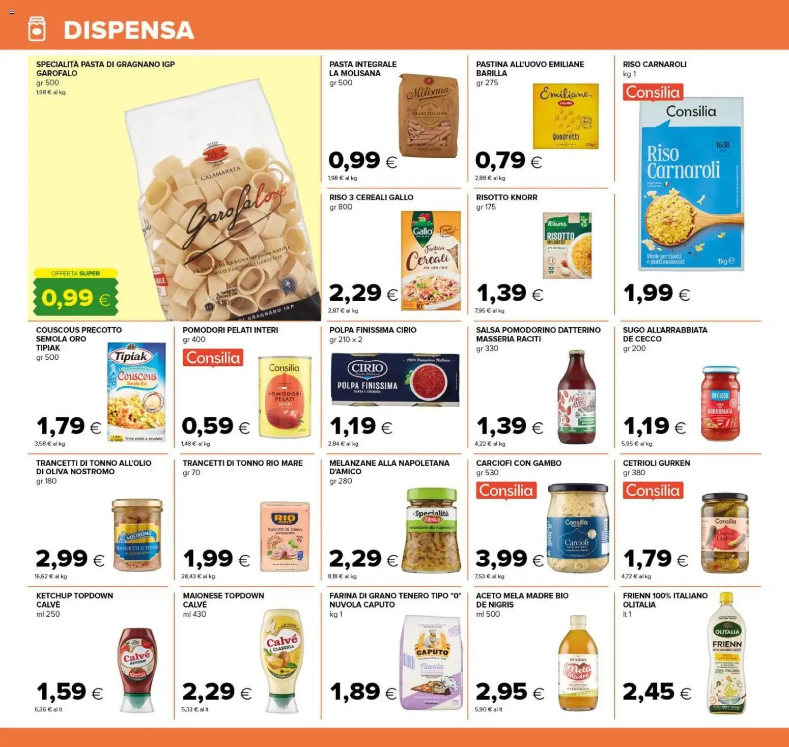 Volantino Tigre del 22/10/2026 | Pagina: 16 | Prodotti: Riso, Ketchup, Salsa, Pomodori