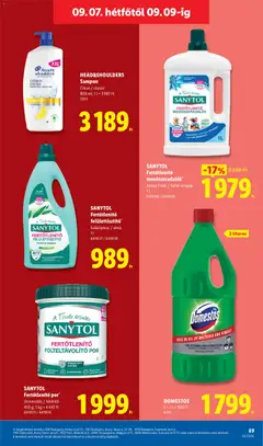 Lidl akciós újság - amely érvényes a következő dátumtól: 2026.09.03. | Oldal: 69