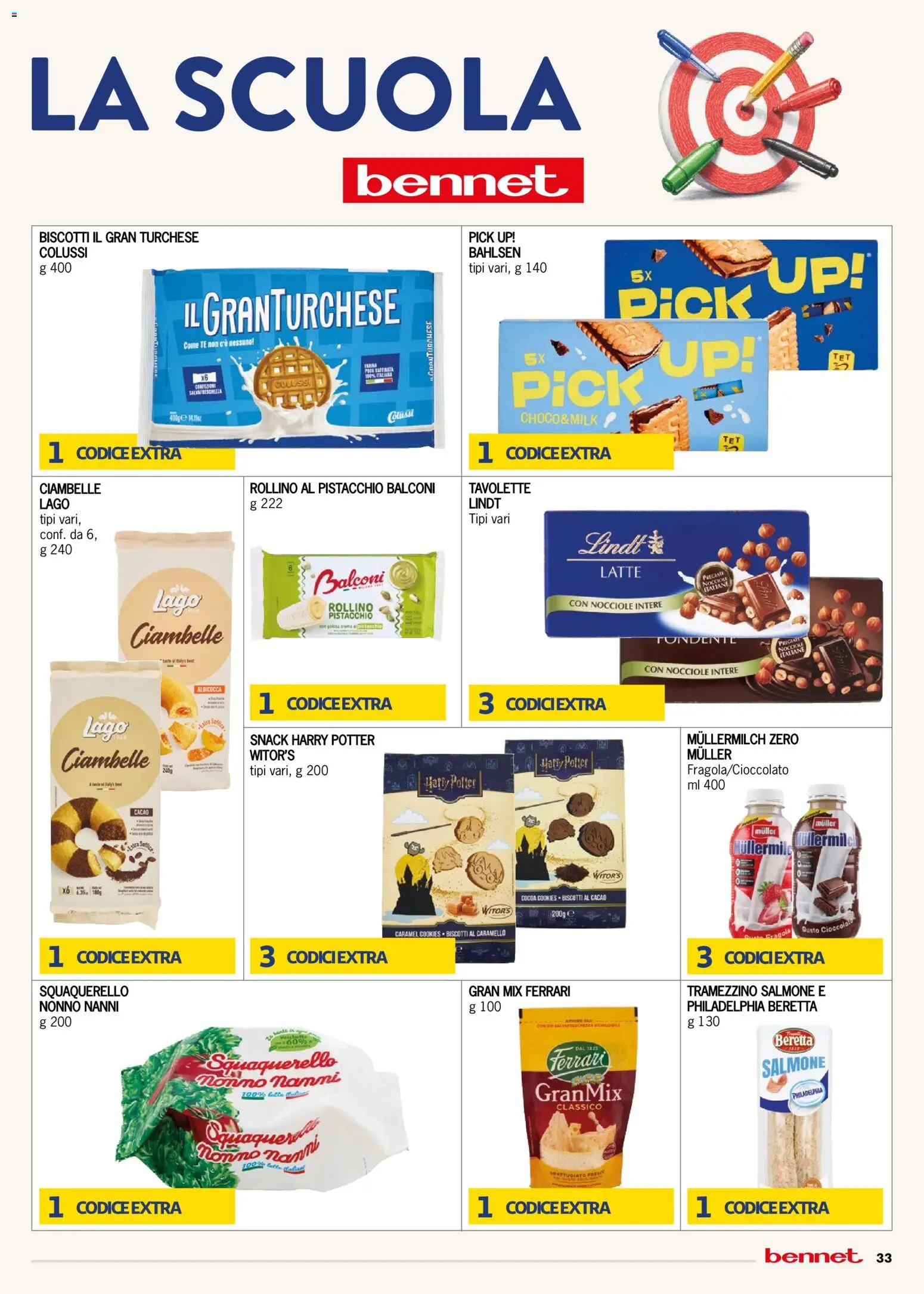 Volantino bennet del 22/10/2026 | Pagina: 33 | Prodotti: Tè, Lindt, Cacao, Tramezzino