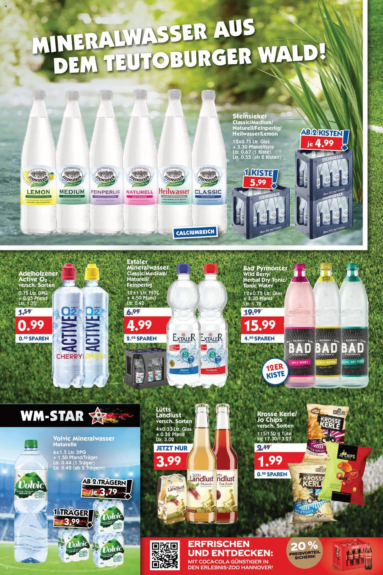 HOL’AB! Prospekt – gültig ab 15.06.2026 | Seite: 4 | Produkte: Bad, Adelholzener, Mineralwasser, Chips