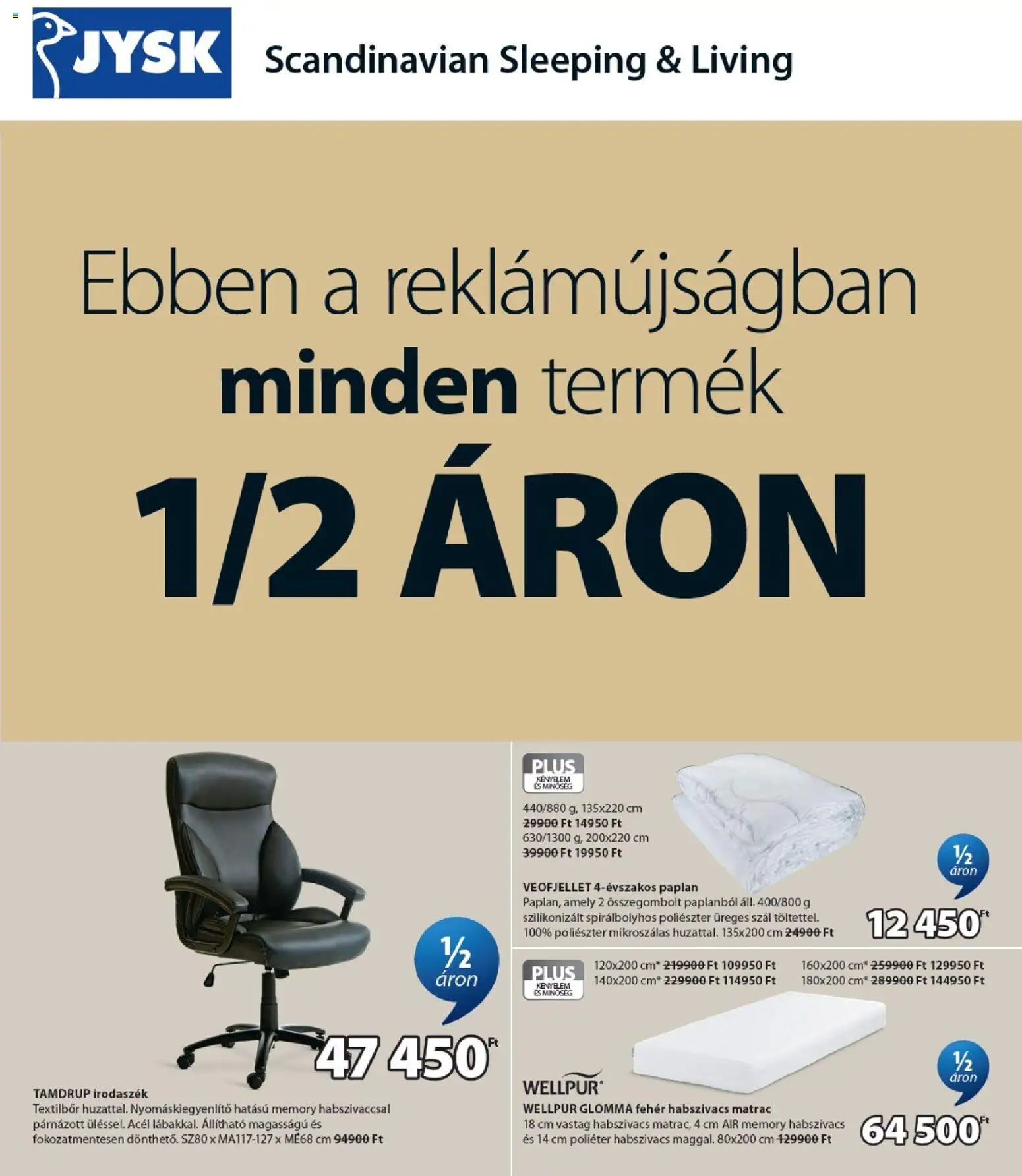 Akciós újság új JYSK catalogue cover