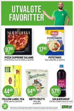 Forhåndsvisning av PIZZA SUPREME SALAME, 487 g, Romano, fryst, Dr. Oetker, pr. kg 201,03 gyldig fra 14/09/2026 | Side: 21