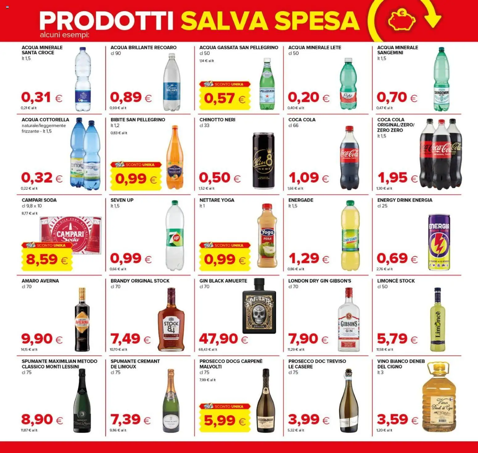Volantino Oasi del 08/10/2026 | Pagina: 16 | Prodotti: Campari, Gin, Vino, Bibite