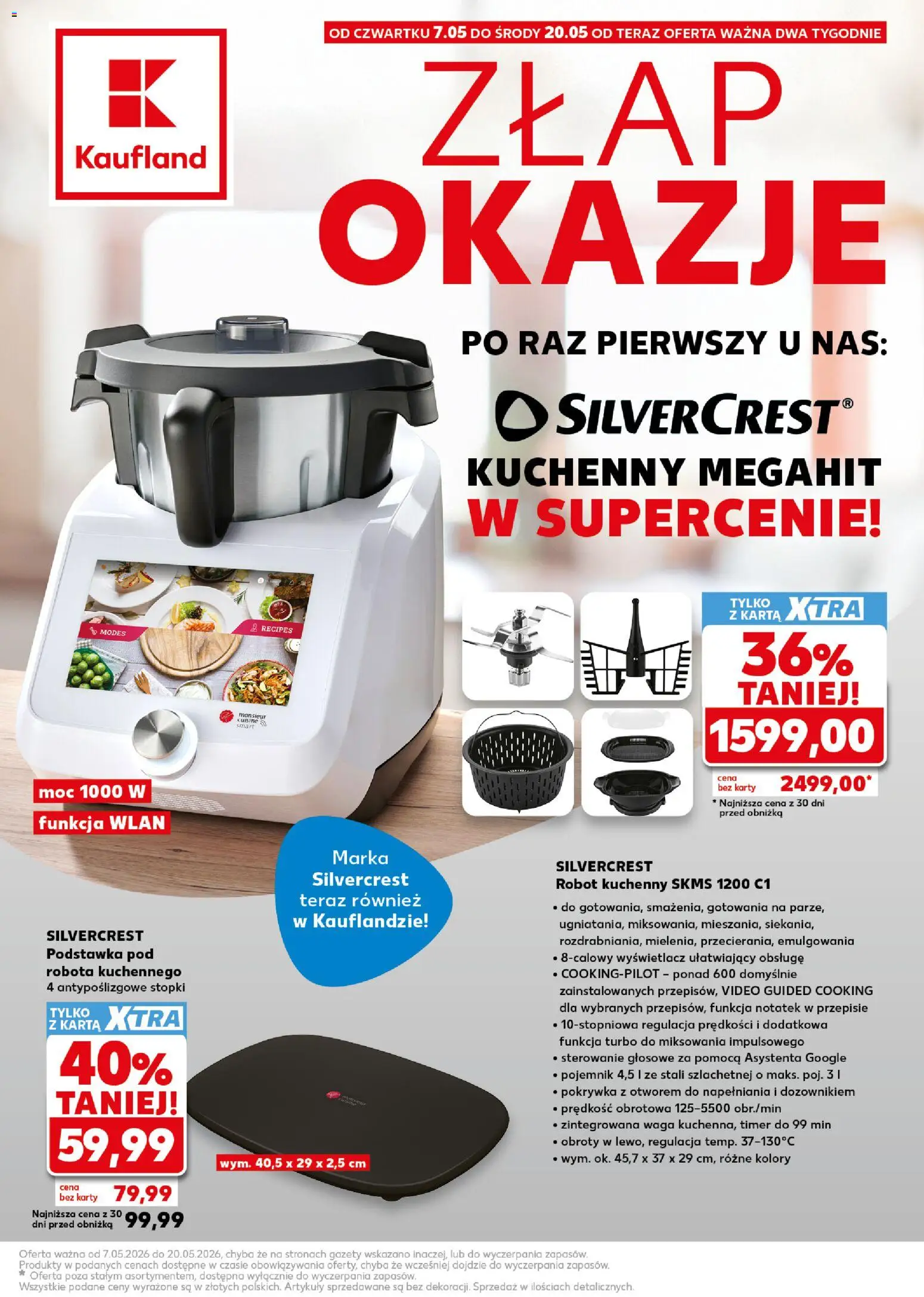 Kaufland Polsko leták - Złap okazje od 07.05.2026 | Strana: 1 | Produkty: Video, Robot, Karty