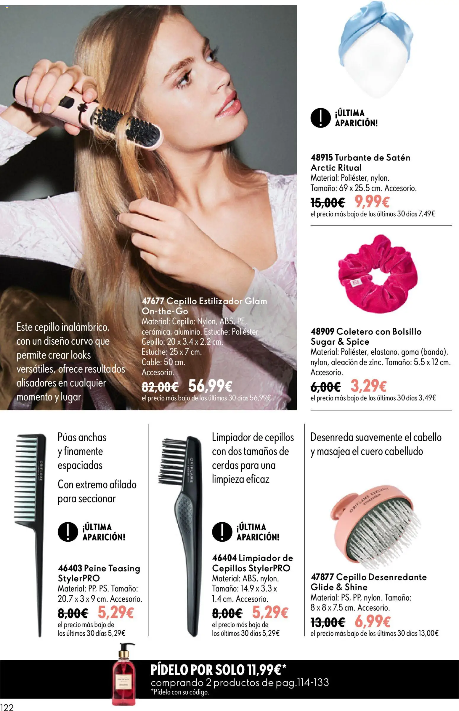 Oriflame - Catálogo Campaña 11 │ válido desde el 05/08/2026 | Página: 122 | Productos: Coletero, Cepillo, Cable