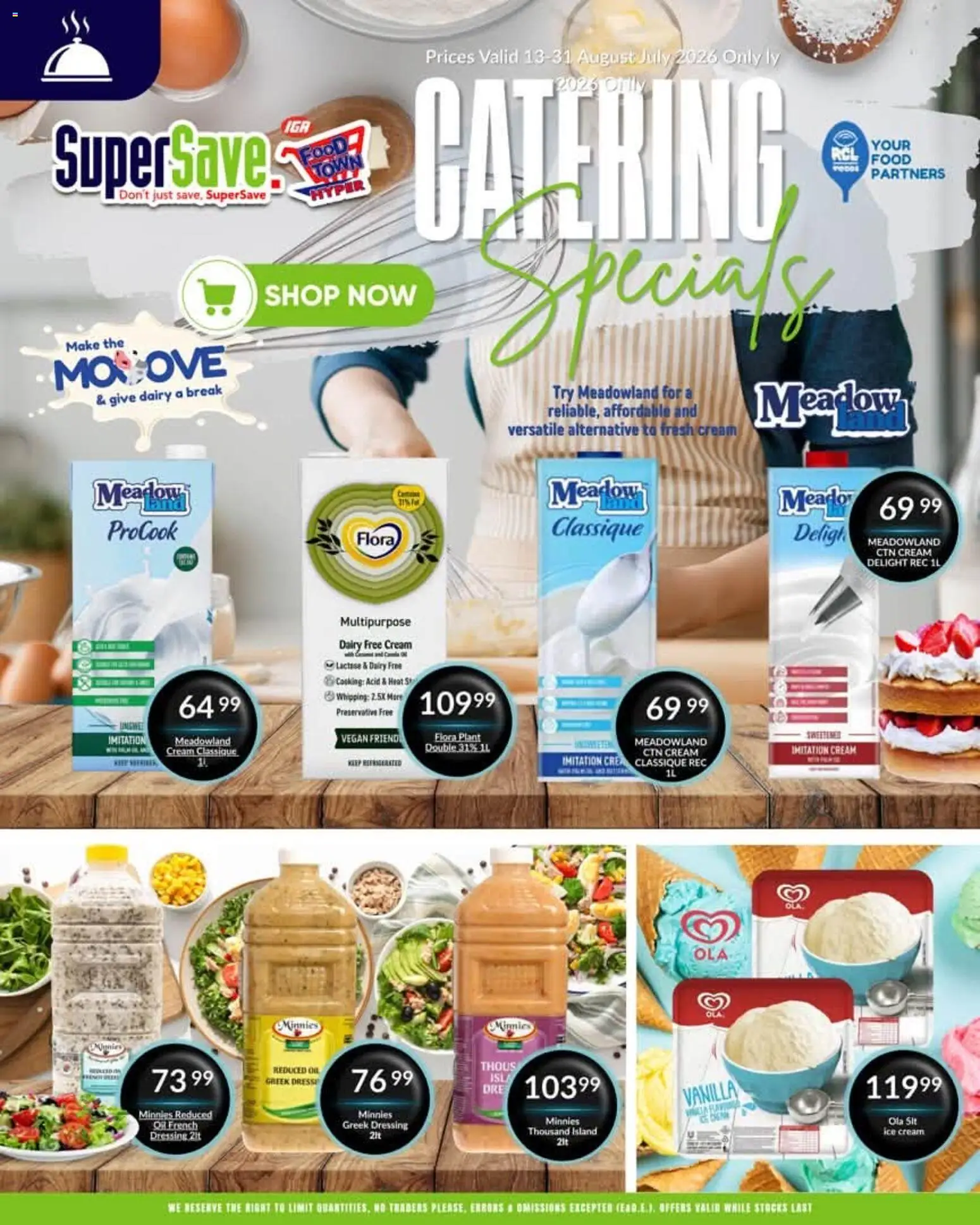 New Super Save catalogue – valid from 13/08/2026 | Page: 9 | Products: Vanilla, Meadow, Cream, Preservative