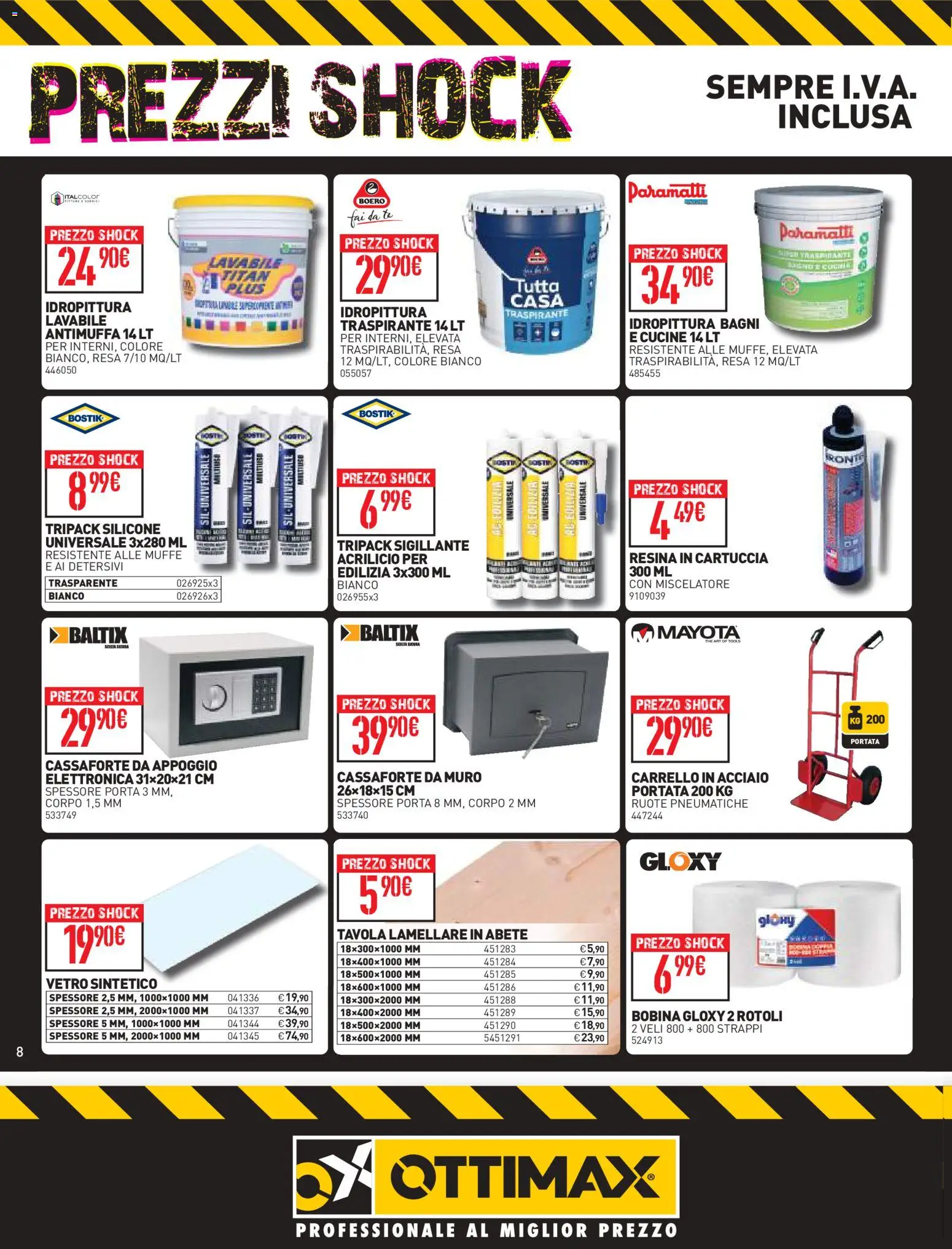 Volantino Ottimax del 08/10/2026 | Pagina: 8 | Prodotti: Cucine, Carrello, Miscelatore, Silicone